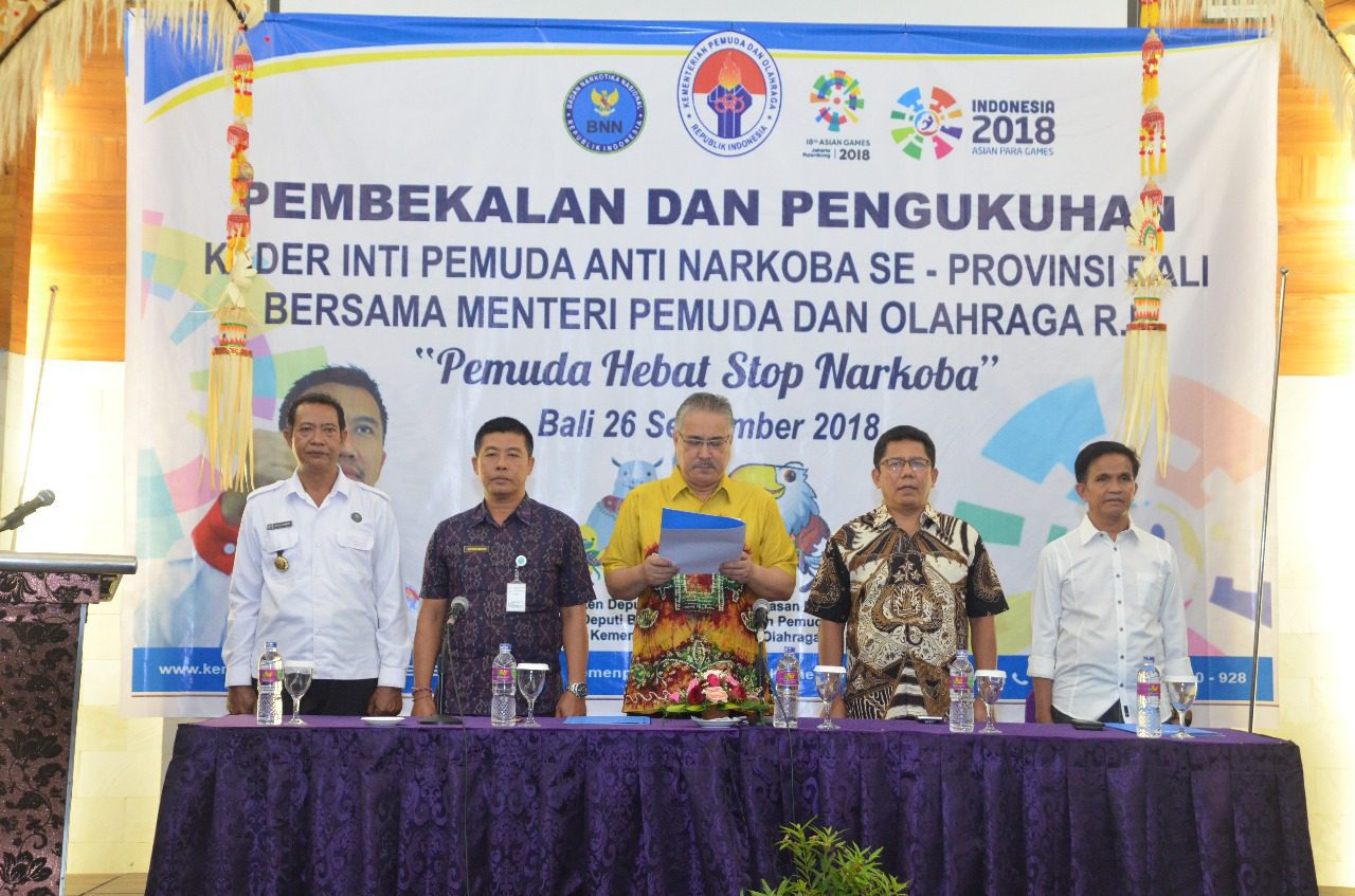 Kemenpora Lantik 200 Kader Inti Pemuda Anti Narkoba
