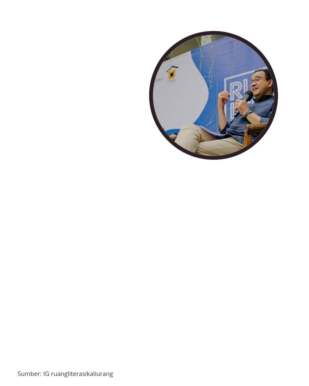 Ruang Literasi Kaliurang menggelar acara Bersama Anies Baswedan dengan tema “Kota dan Krisis Ekologi”