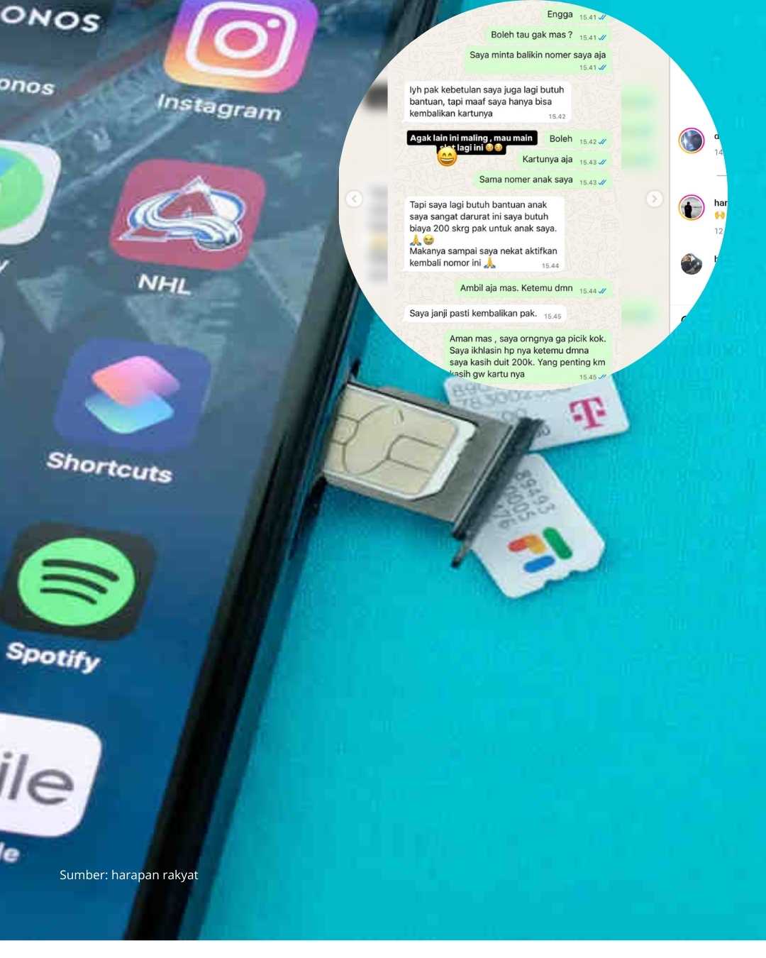 Seorang pencuri HP di Alfamart Graha Indah, Balikpapan, menjadi viral karena hanya mengembalikan kartu SIM Aja.