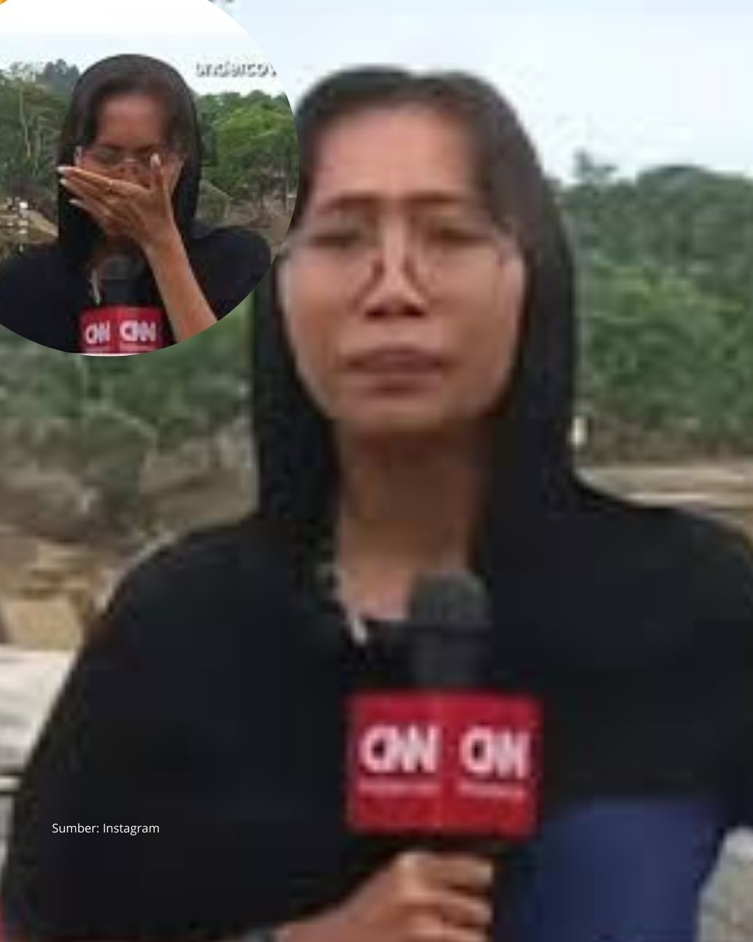 Momen Wartawan CNN Irine Wardhanie pecah saat siaran langsung dari Aceh Tamiang
