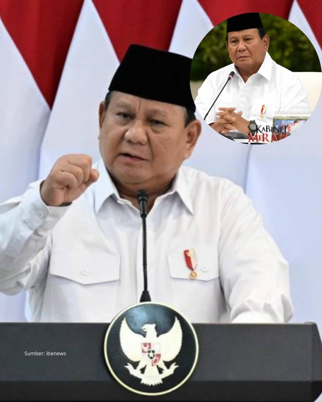 Presiden Prabowo Subianto menyindir pejabat dan tokoh yang datang ke lokasi bencana hanya untuk pencitraan.