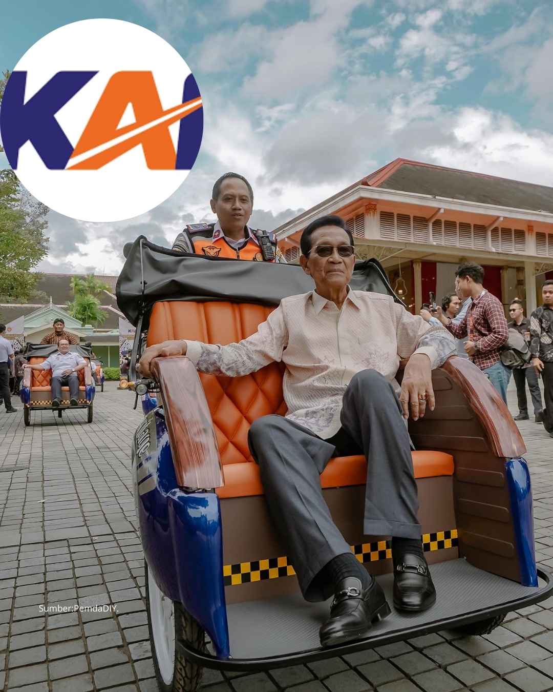 (KAI) baru-baru ini menyerahkan 50 unit becak listrik kepada Pemerintah Daerah DIY