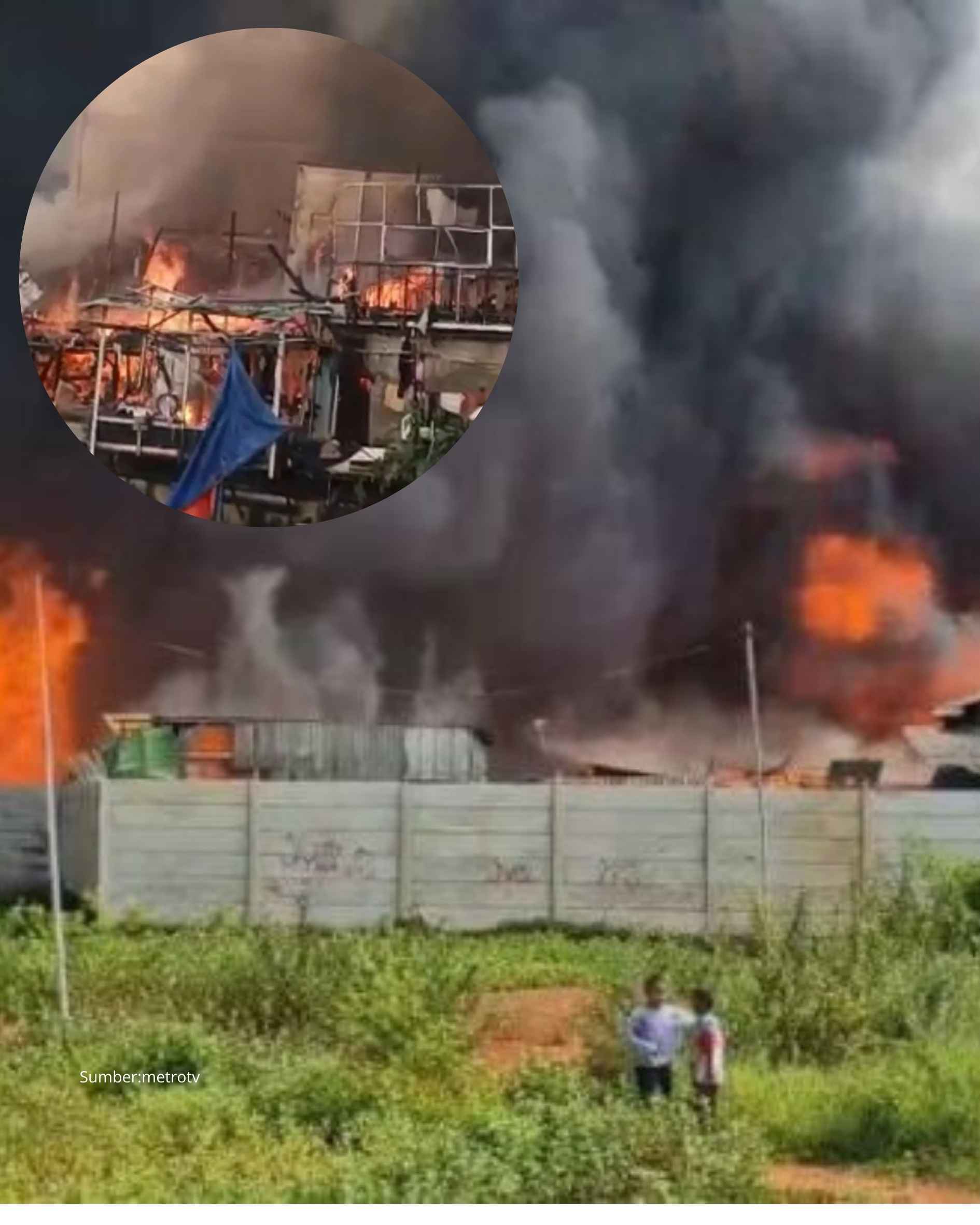 Kebakaran Terjadi diwilayah Padat Penduduk Penjaringan Jakarta Utara