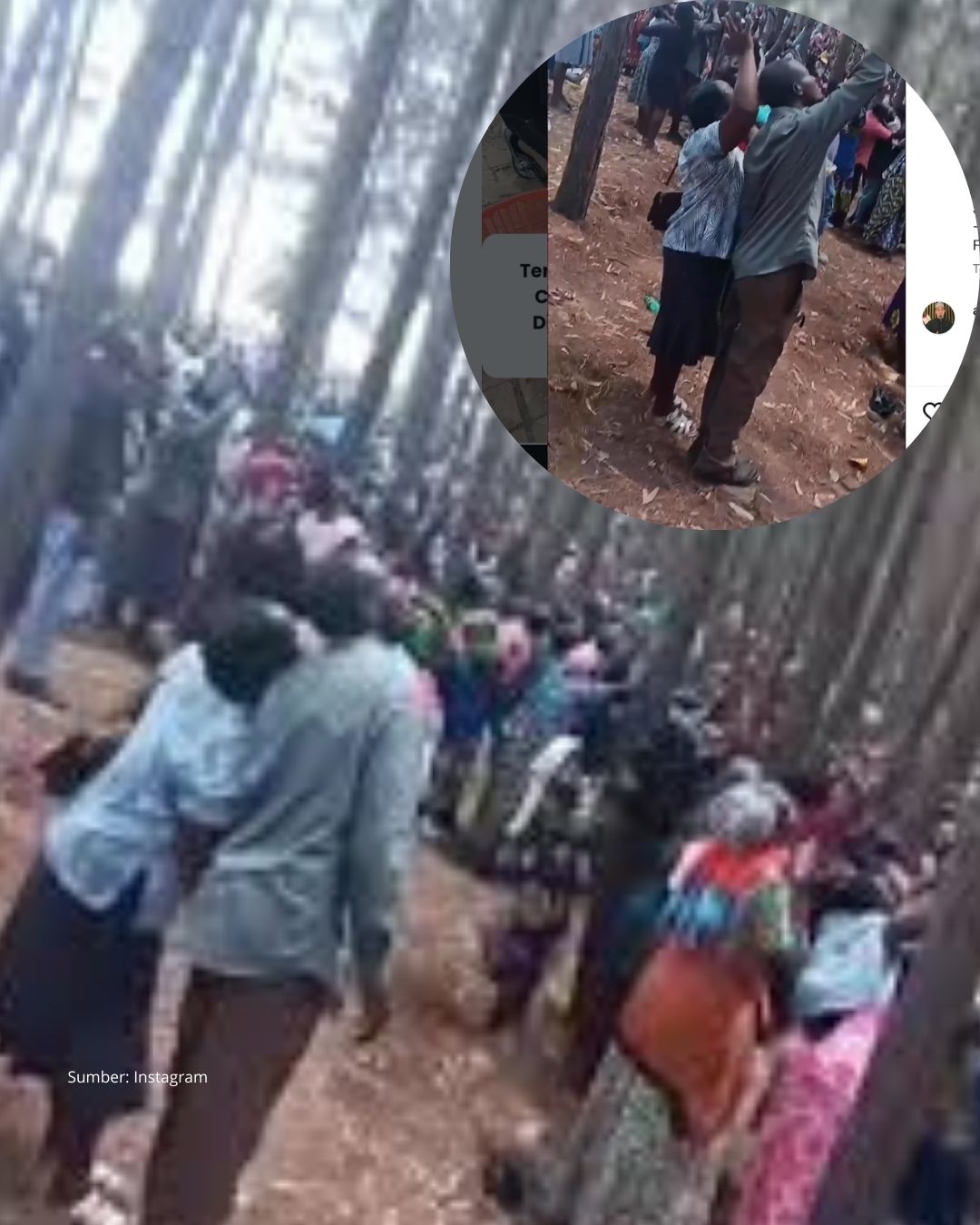 Viral: Ratusan Warga Ugandan Meninggalkan Rumah mereka dan menanti Kiamat di hutan