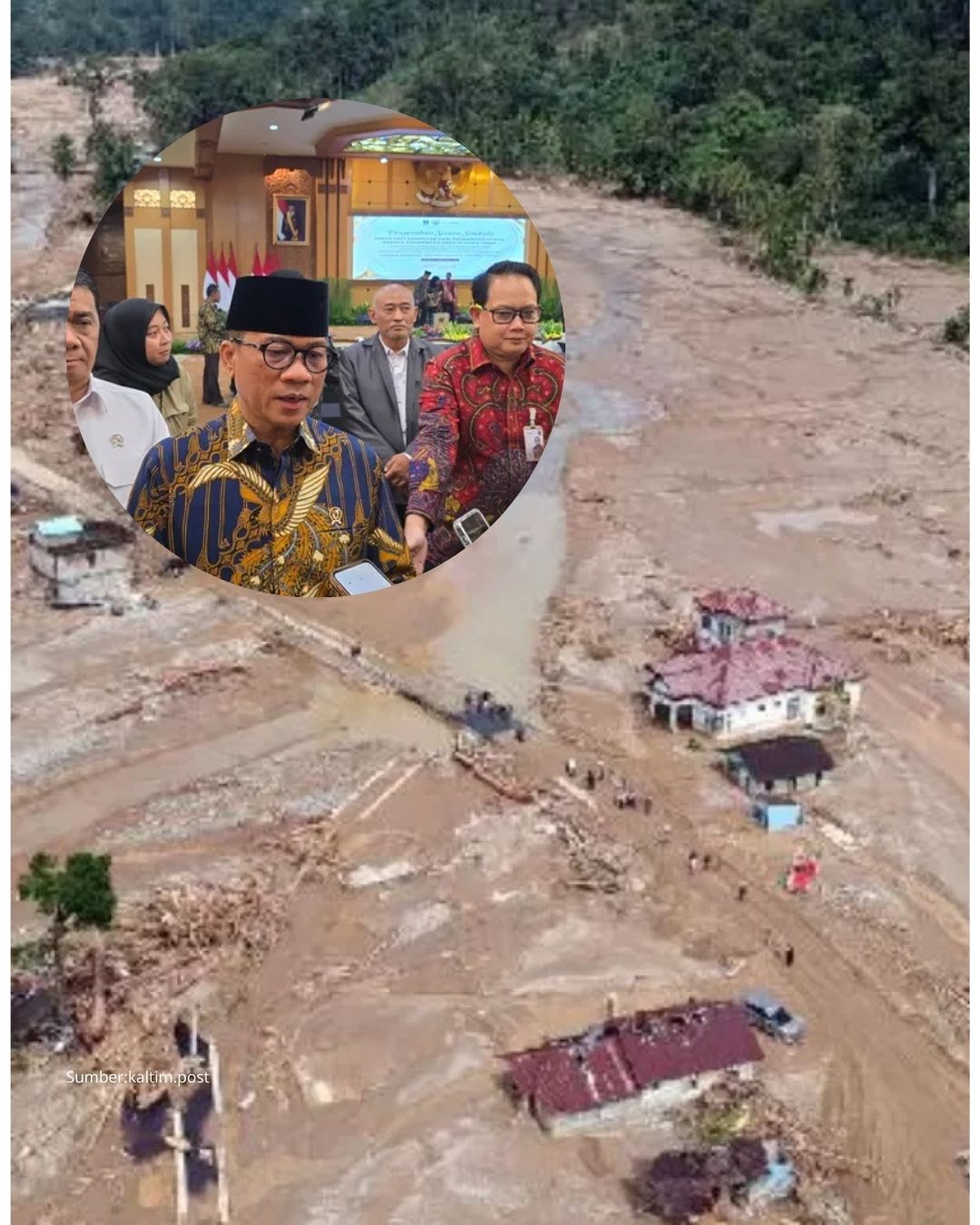 Sembilan Desa Hilang Terbawa Saat Banjir Melanda Sumatra
