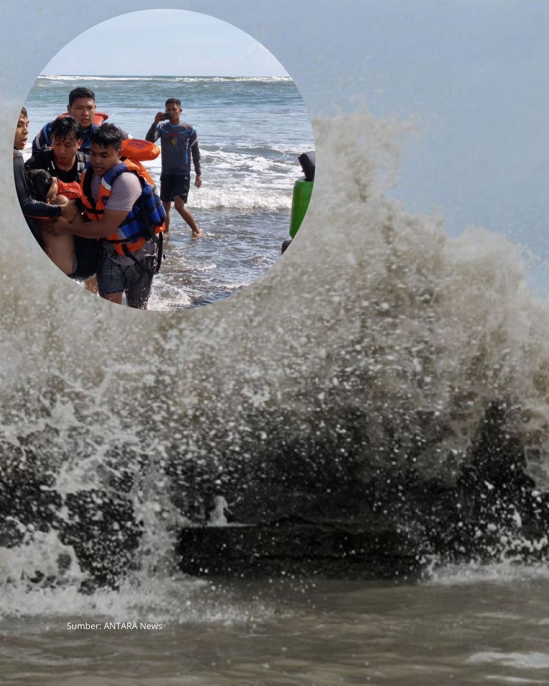 Enam Wisatawan Terseret Arus Saat Liburan di Pantai Parangtritis Yogyakarta