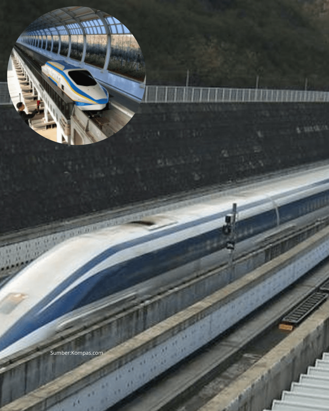 China, Berhasil Mencatat Rekor Dunia Dengan Menguji Kereta Maglev kecepatan 800 km/jam Hanya Dalam 5,3 detik
