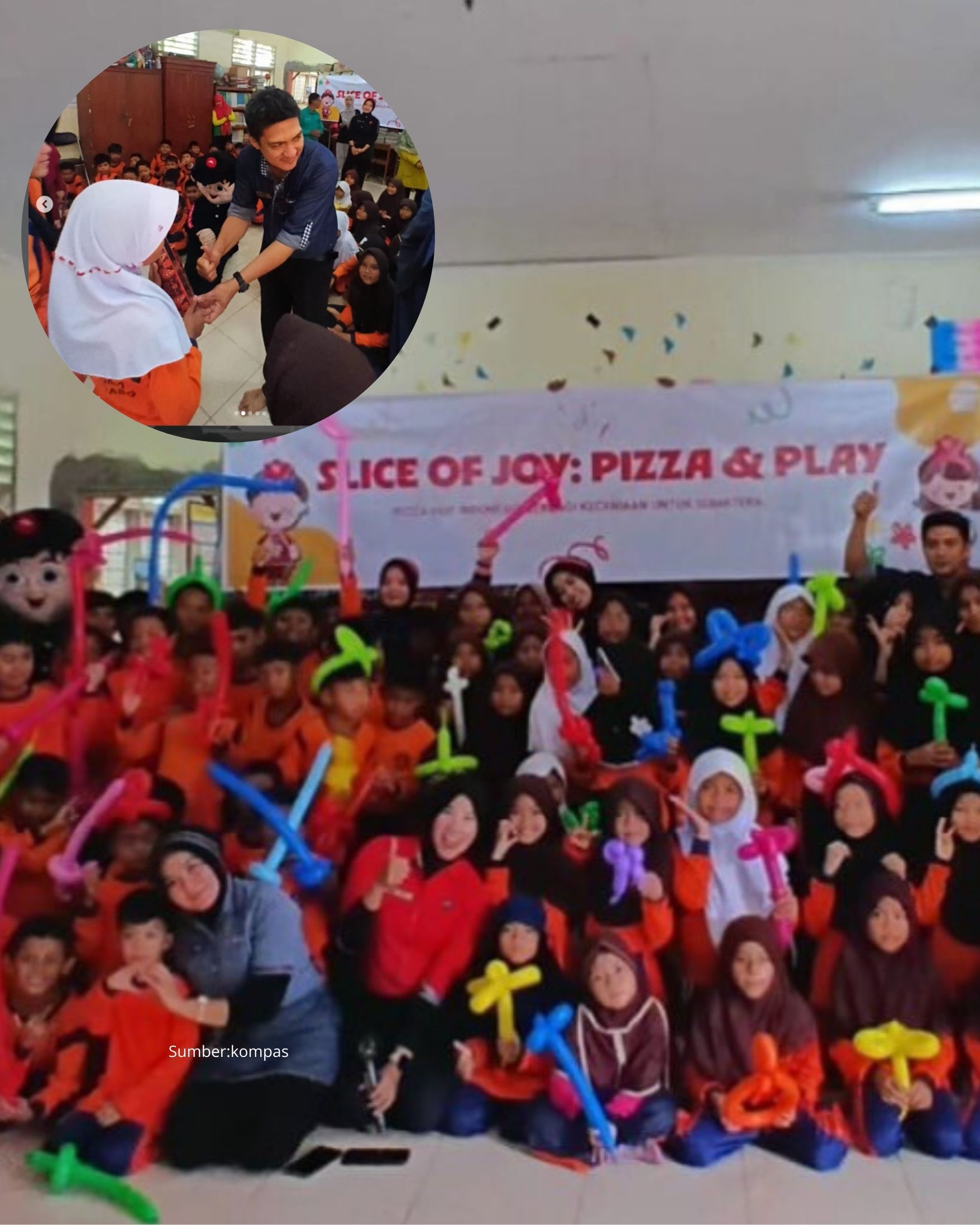 Pizza Hut Menunjukkan Komitmen Sosial Melalui Kegiatan Bermain dan Berbagi Pizza Bagi Anak-anak terdampak Banjir Sumatera