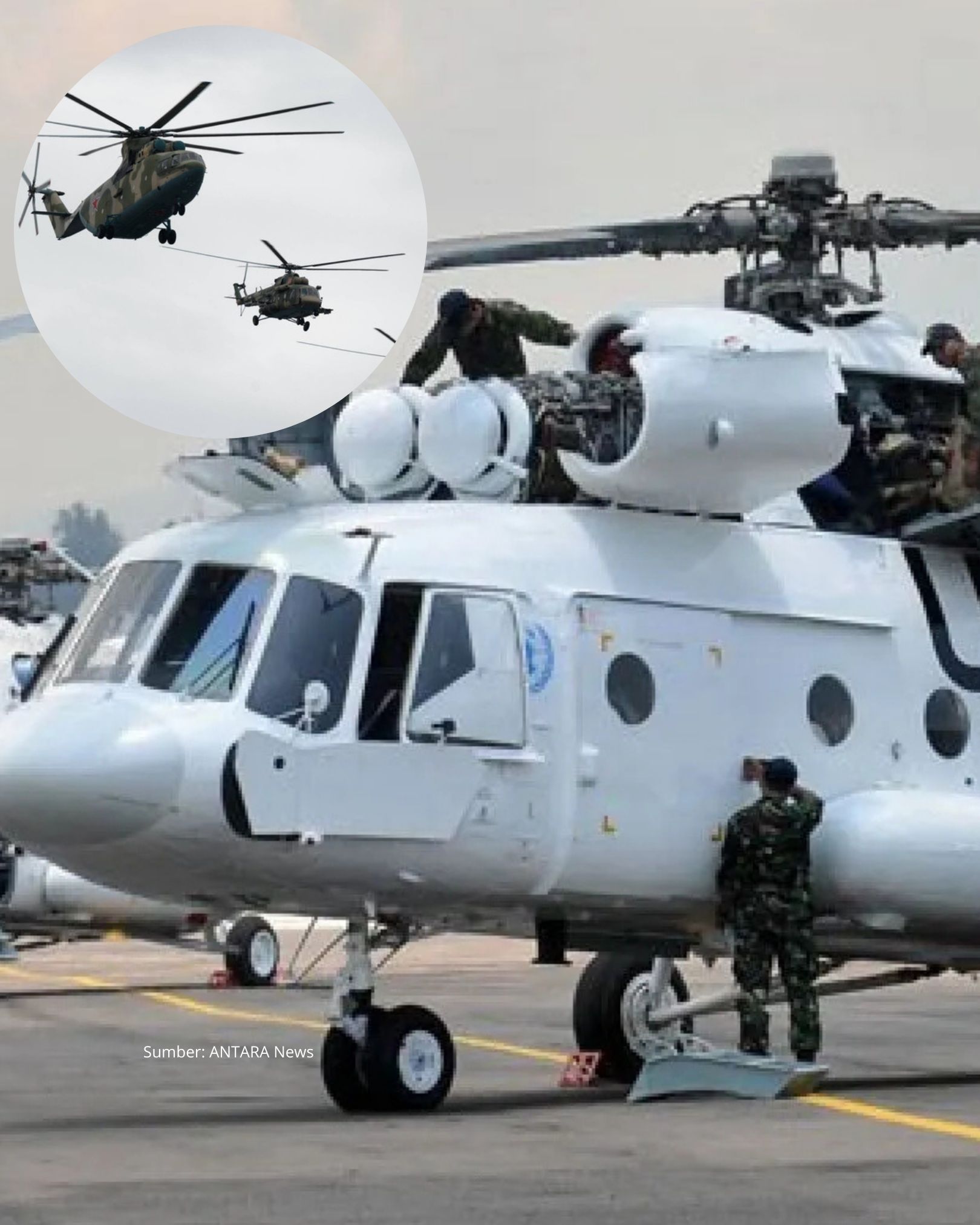 Pemerintah Melakuakan Pembelian 12 unit helikopter Mil Mi-8 dan Mi-17 dari Rusia