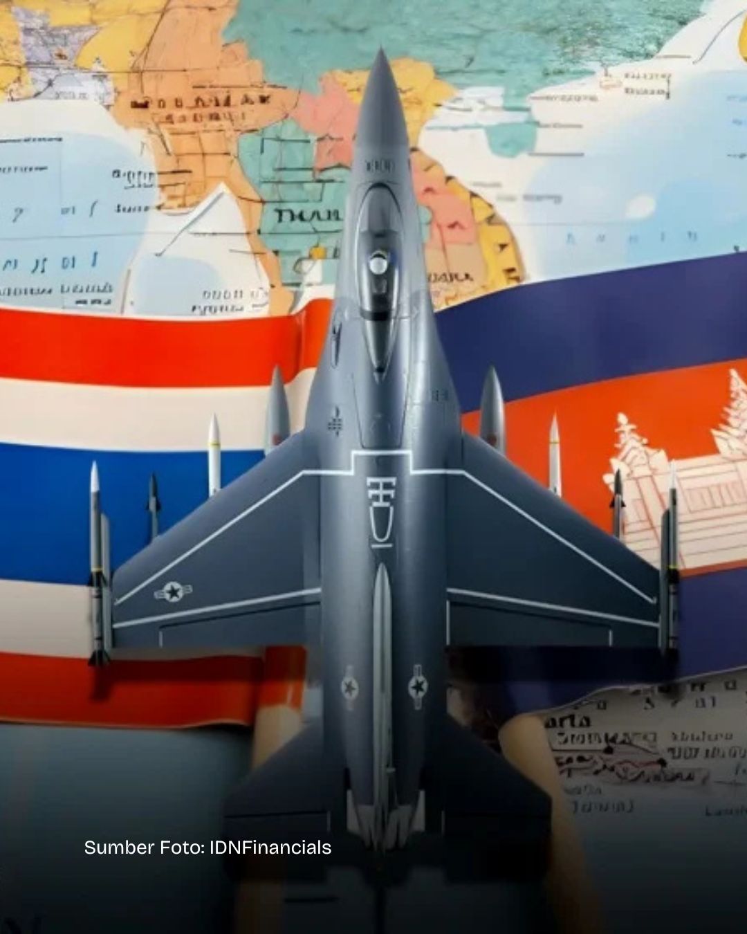 Perang Digital Berujung Serangan Fisik, Thailand Bombardir Kasino Dengan Jet Tempur F16