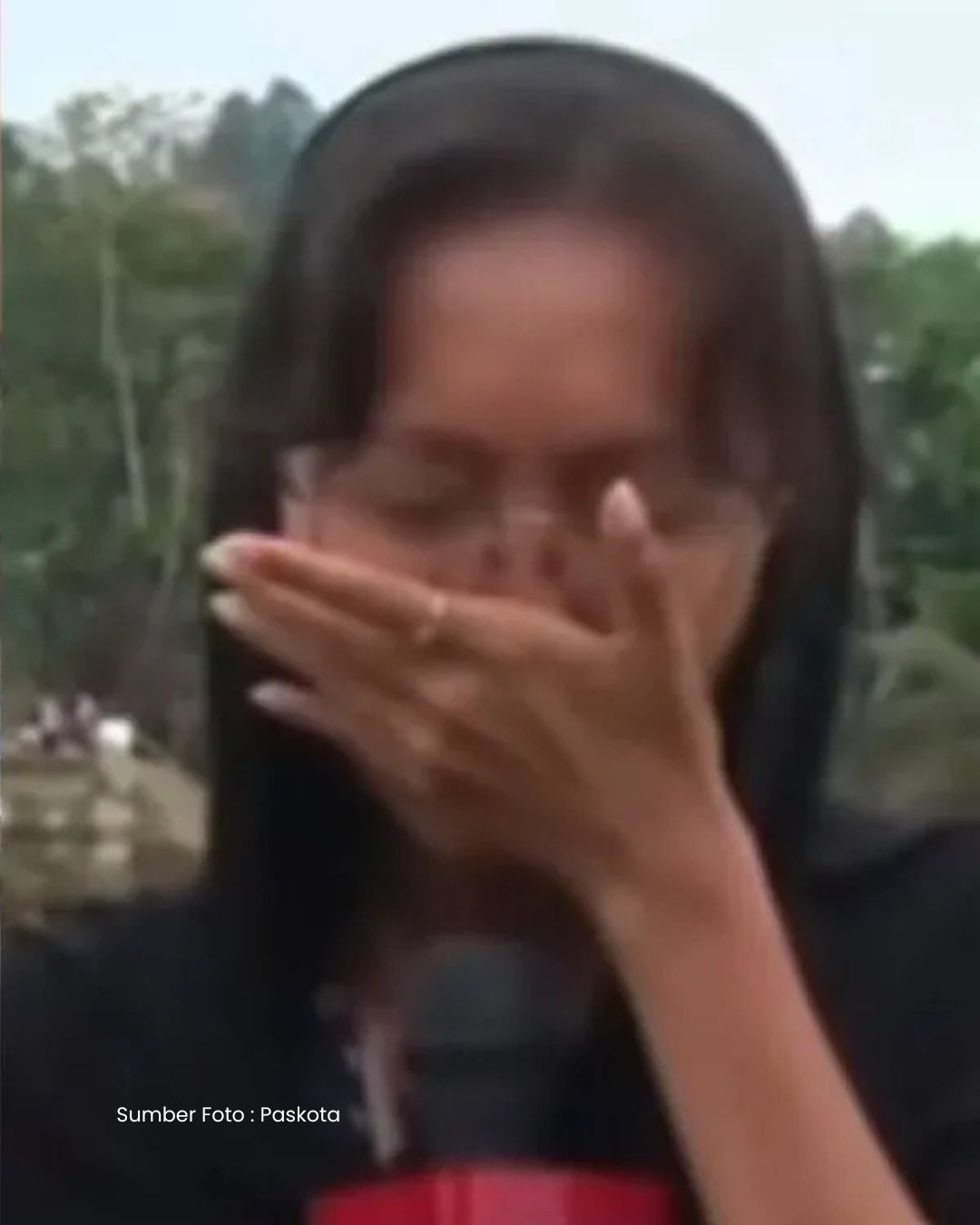 Momen Haru Irine Wardhanie, Produser CNN Indonesia Tak Kuasa Menahan Tangis Saat Melaporkan Kondisi Memilukan Anak-anak Korban Banjir.