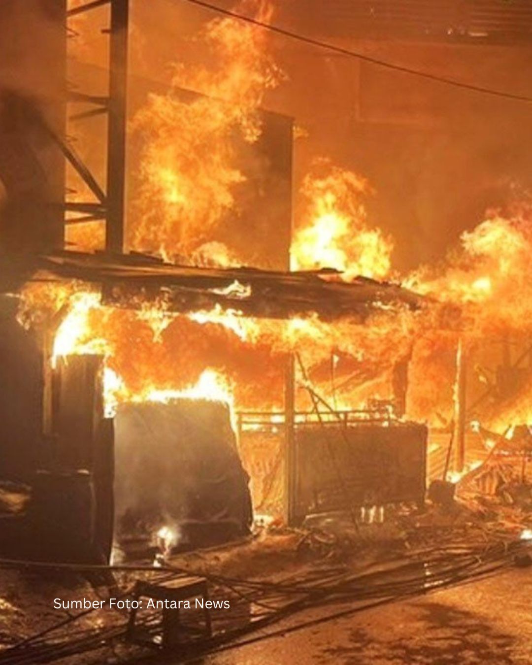 53 Jiwa kehilangan Tempat Tinggal Akibat Kebakaran Di Grogol Petamburan
