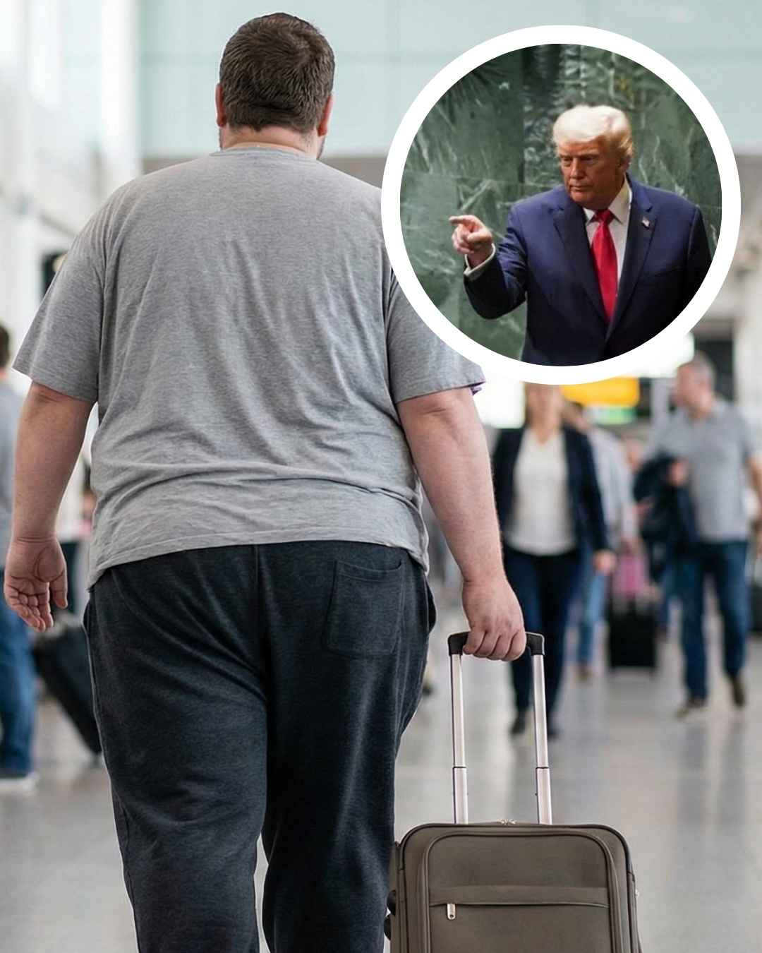 Trump Buat Aturan Baru: Orang Gemuk Dilarang Masuk Amerika!