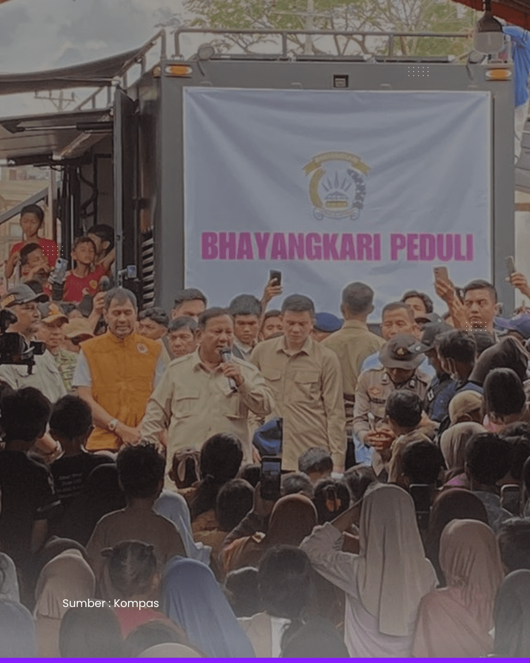 Prabowo Meminta Masyarakat Waspada, Menjaga Alam, dan Melarang Penebangan Pohon Sembarangan.