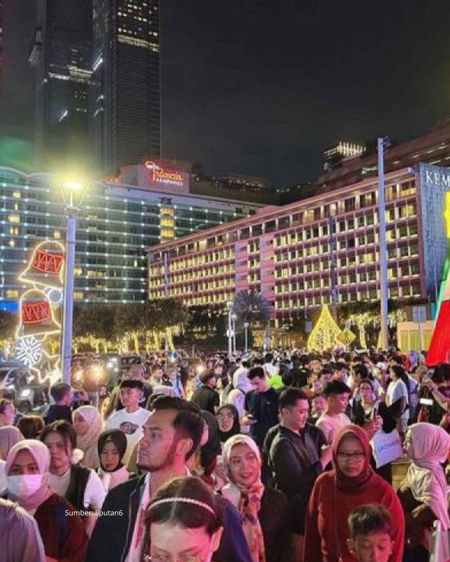 Festival Natal Memberikan Pesona Baru di Bundaran Hotel Indonesia Jakarta