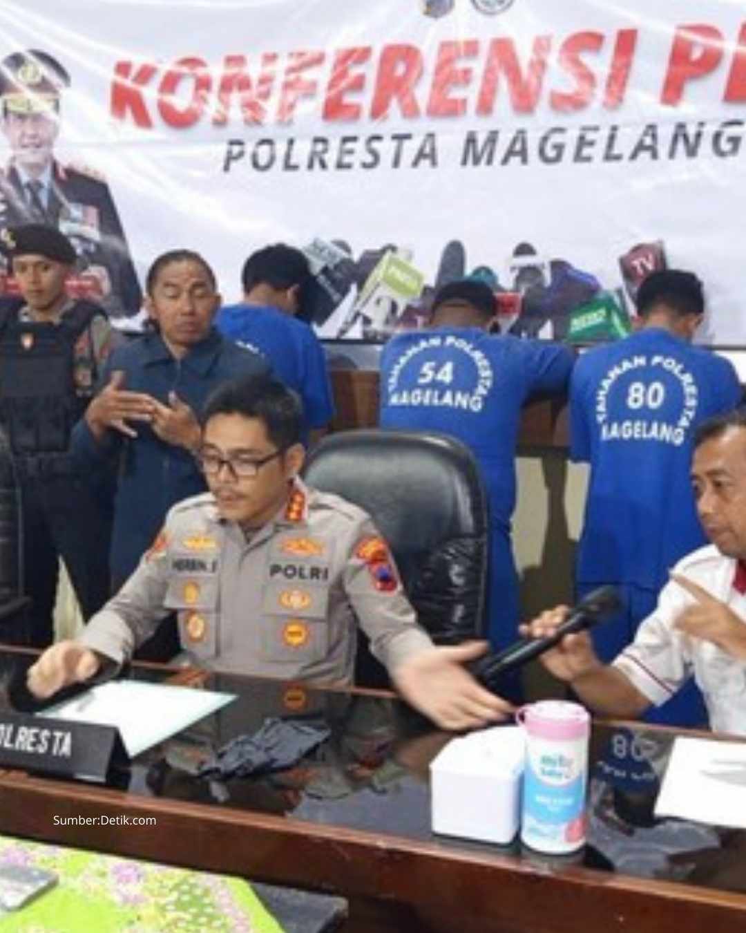 Polresta Magelang Menangkap Empat debt collector Menculik seorang ibu dan Anak