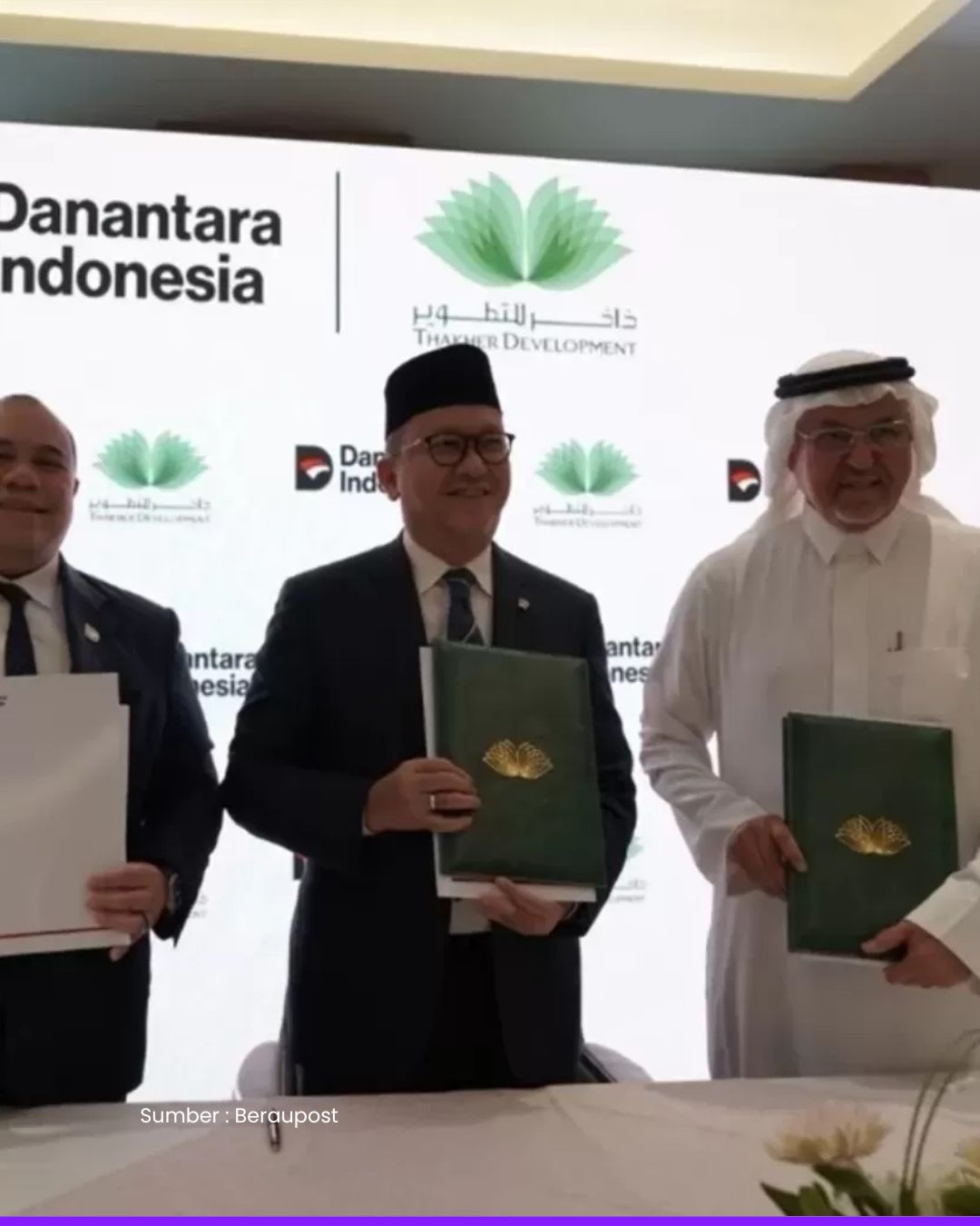 Danantara Indonesia Menandatangani Perjanjian Strategis Akuisisi Multi-aset dengan Thakher Development Company di Kawasan Thakher City, Makkah.