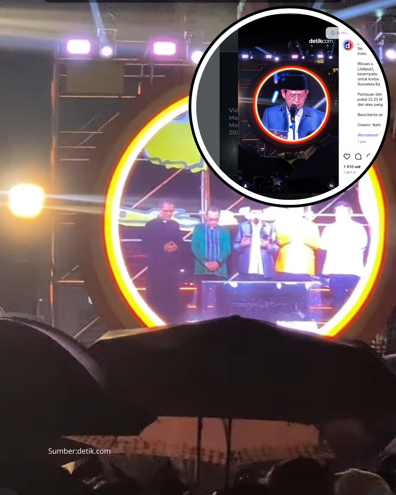 Wujud Solidaritas Doa Bersama di Bundaran HI Warnai Malam Tahun Baru 2026,