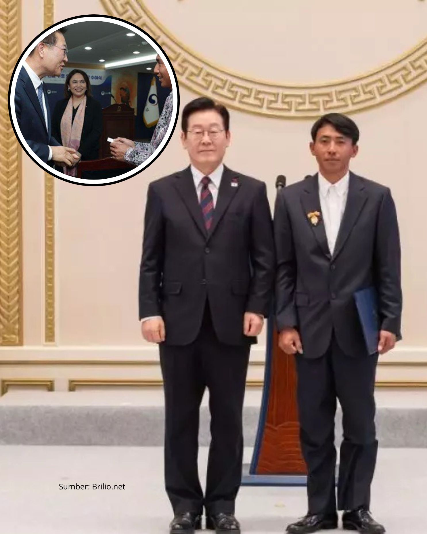 WNI Selamatkan Lansia dari Kebakaran Terima Penghargaan Dari Presiden Korea Selatan