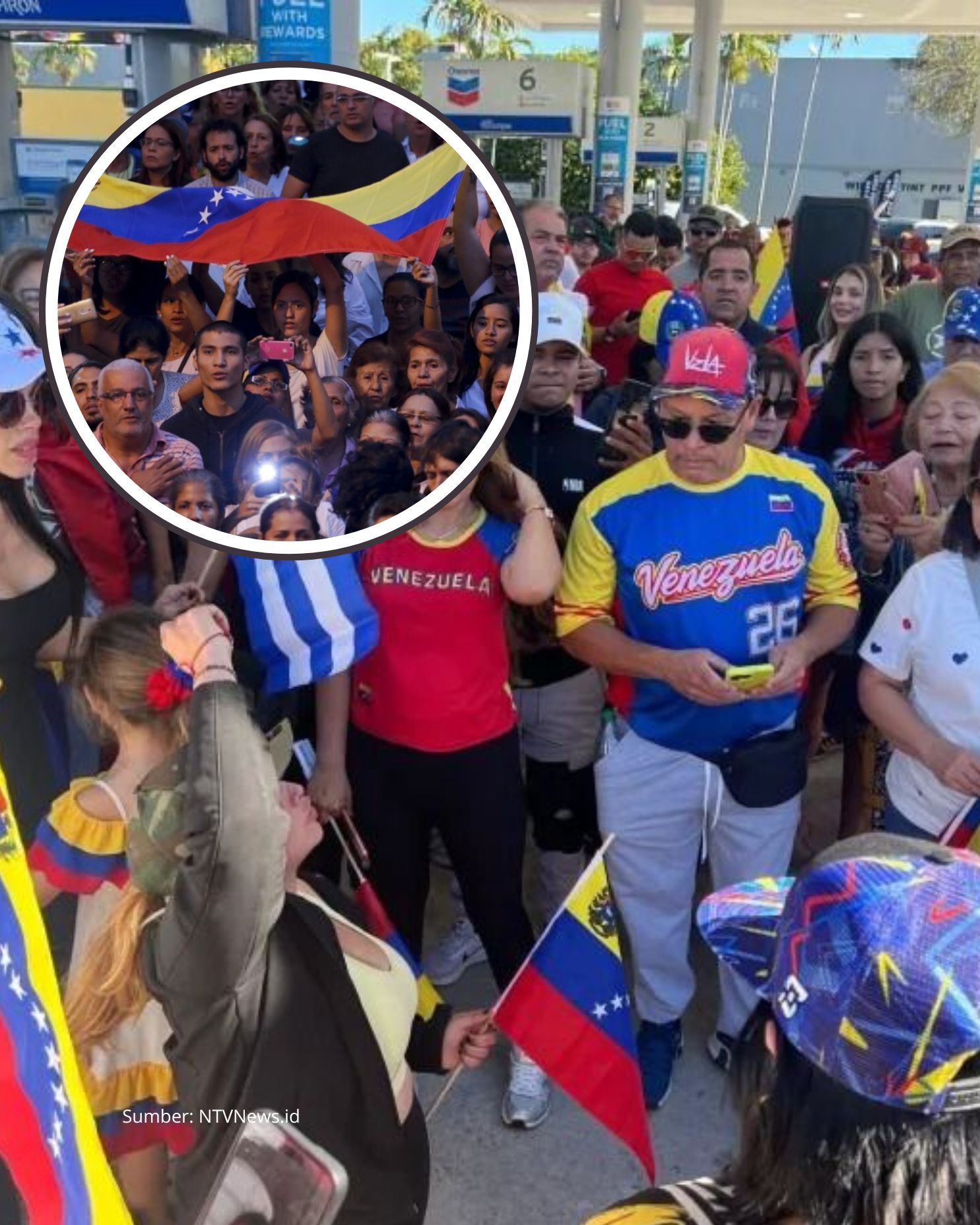 Jutaan Warga Venezuela Turun Ke Jalan Rayakan Penangkapan Maduro
