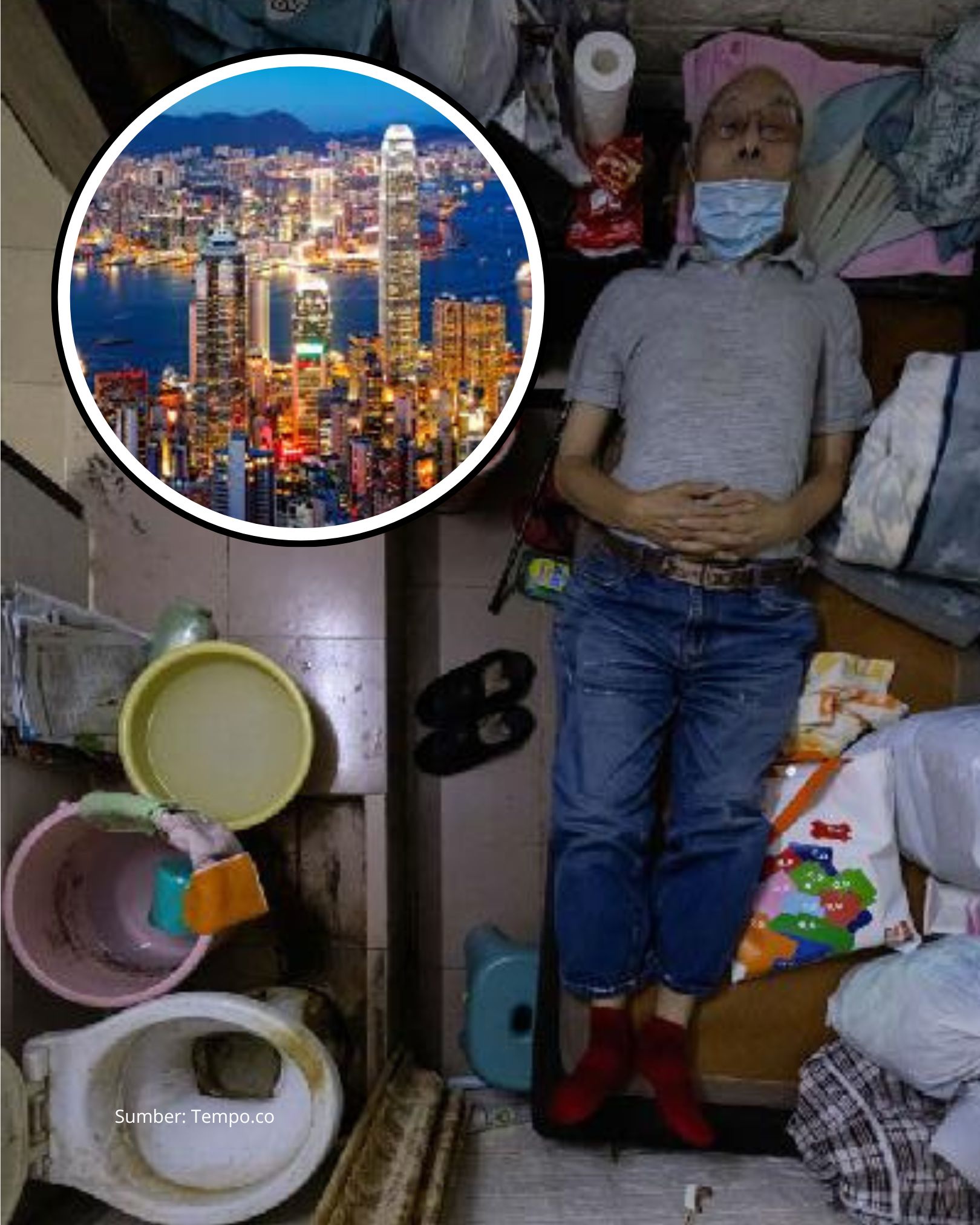 Dibalik Gemerlap Hongkong Warga Tinggal di "Rumah" Peti Mati