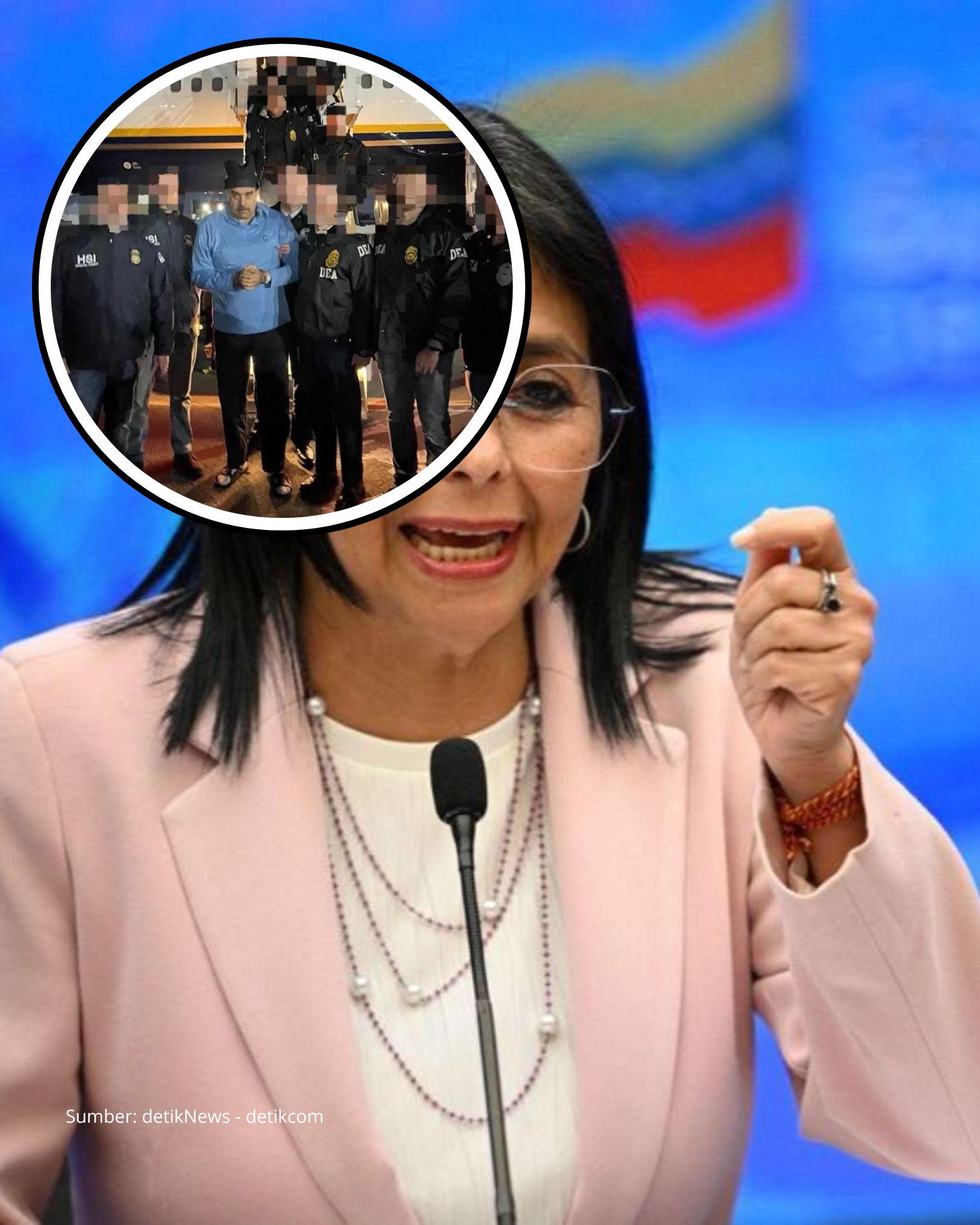Mahkamah Agung Venezuela Meminta Delcy Rodriguez Jadi Presiden Sementara