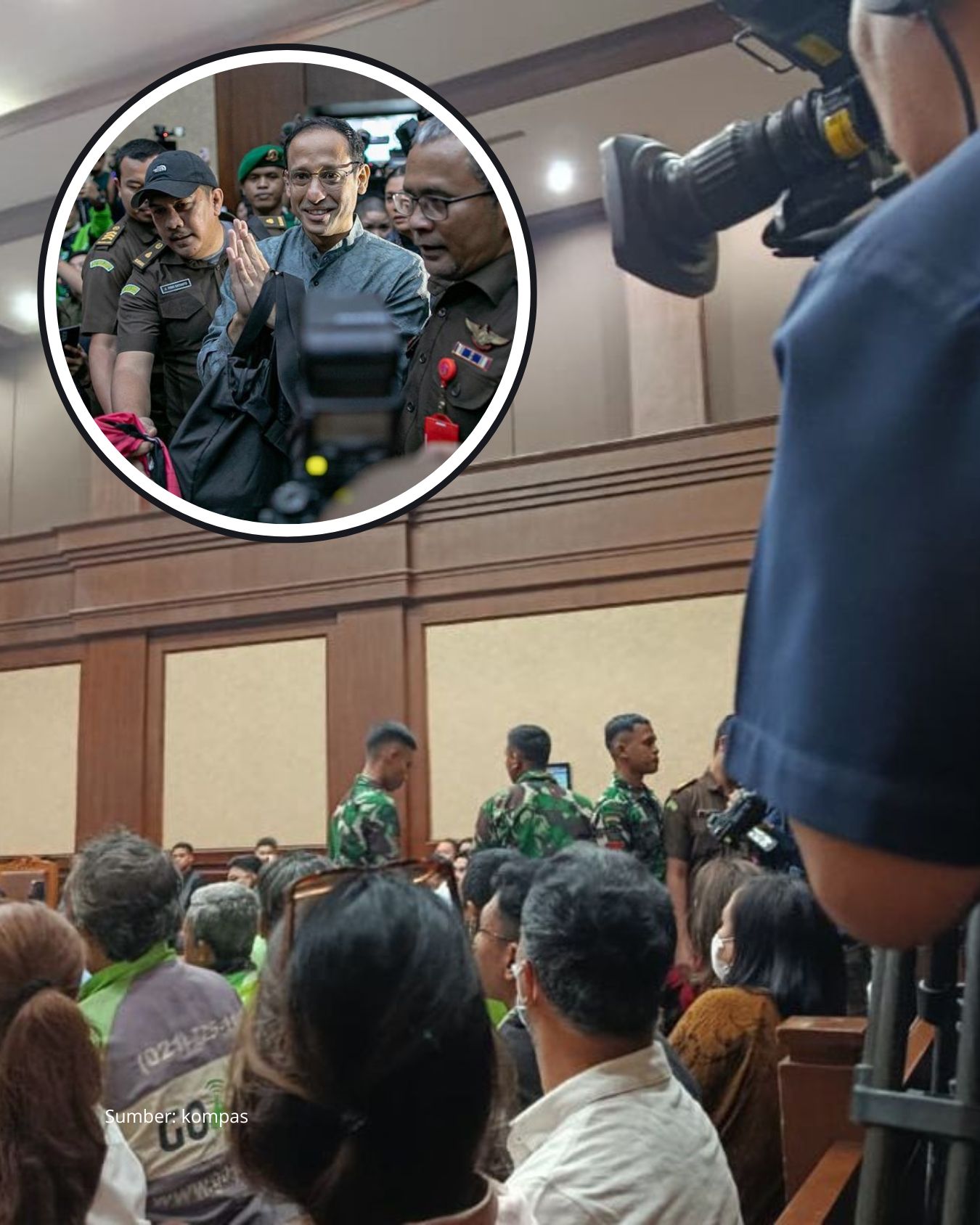Jaksa Sebut Kehadiran TNI di Sidang Nadiem Makarim Untuk Keamanan