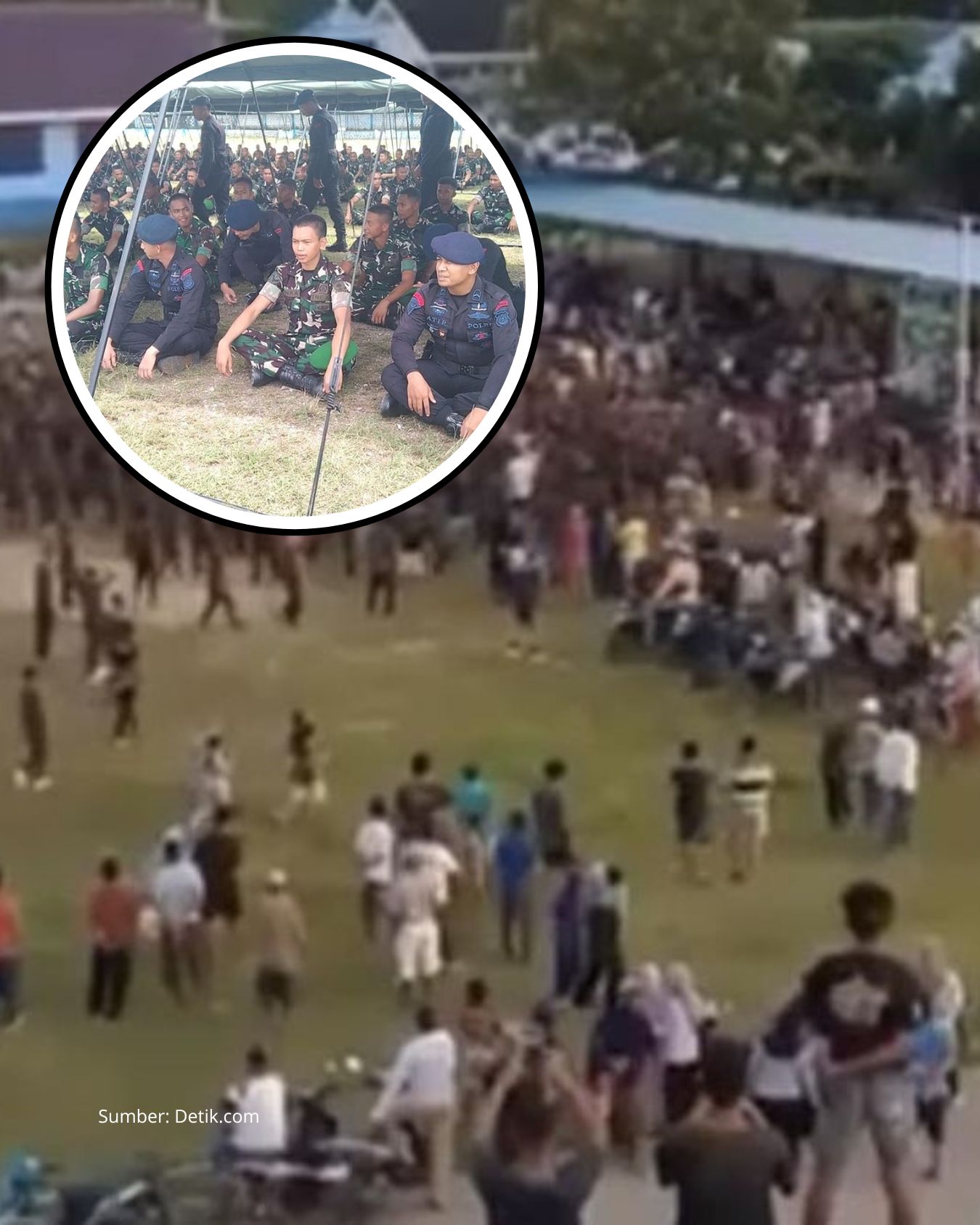 TNI-Brimob Baku Hantam Usai Laga Sepak Bola di Buton Selatan