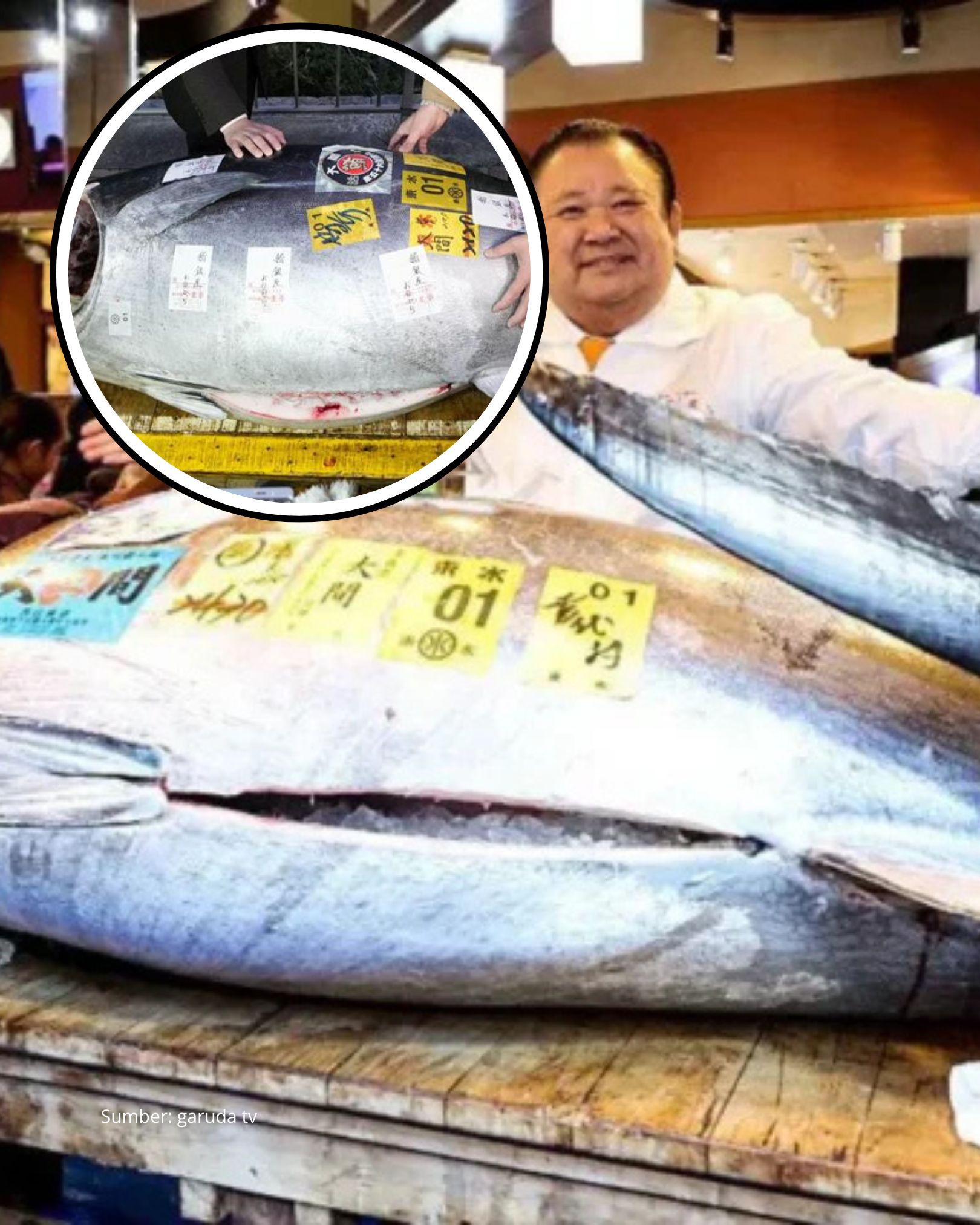Seekor Tunah Sirip Biru Terjual Rp 53,6M