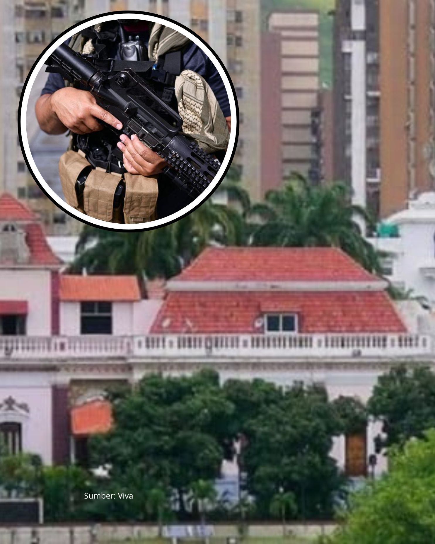 Suasana Baku Tembak di Area Istana Venezuela Jelang Pelantikan Delcy Rodriguez