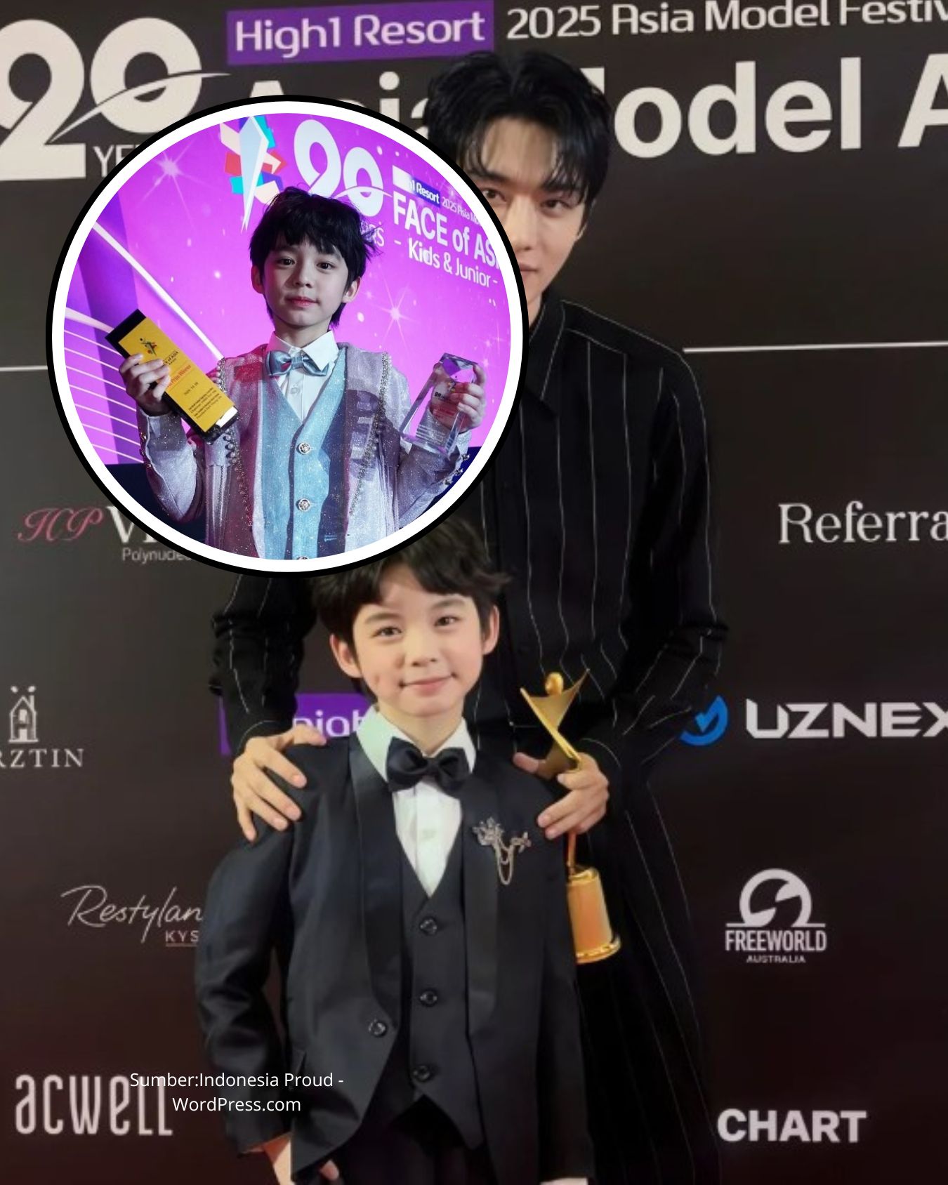 Baru 8 Tahun Bocah Asal Kalimantan Juara Asia Model Of The Year 2025 di Korea