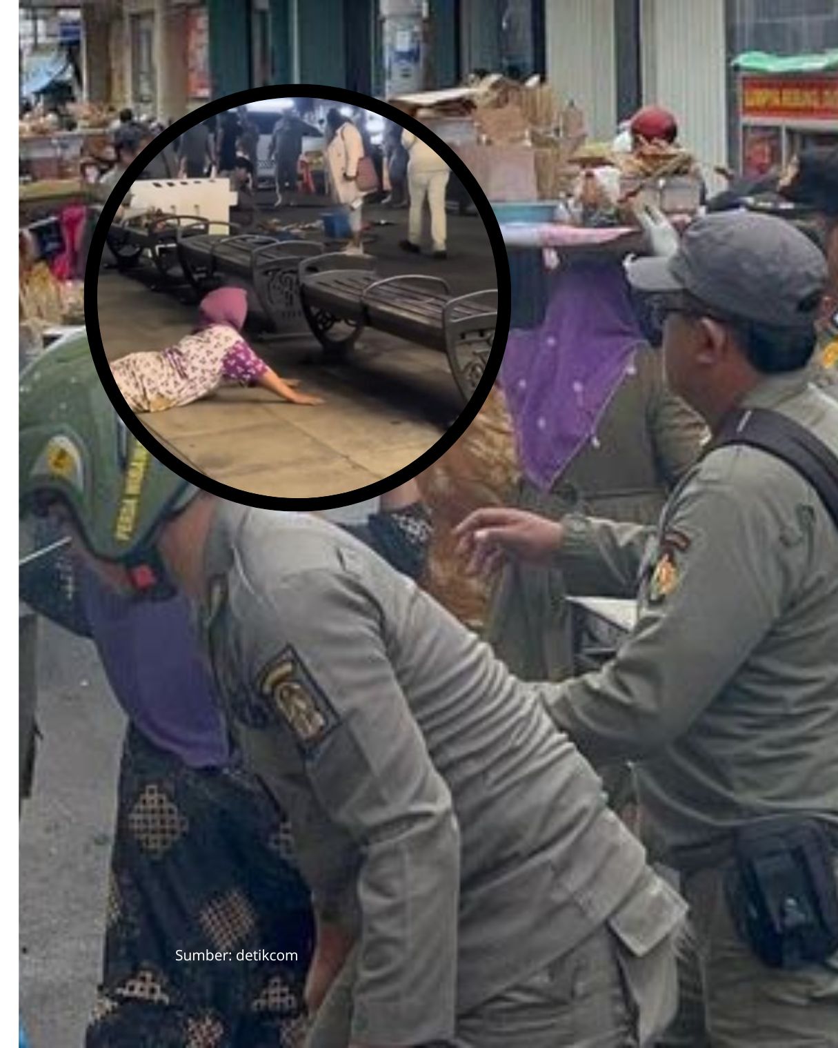 Viral: Ibu Penjual Sate Di Malioboro Guling-Guling Di Jalan Saat Ditertibkan Satpol PP