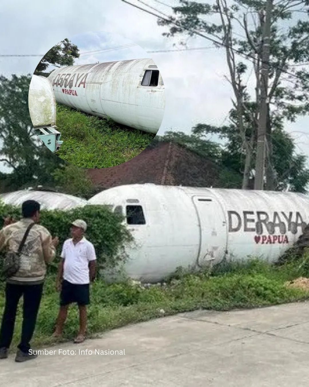 Pesawat Muncul Tiba-Tiba di Desa Kertosari, Misteri Pemilik Jadi Teka-Teki
