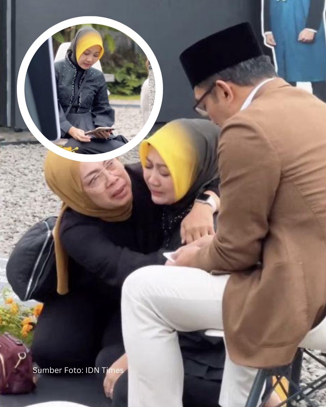 Atalia Ziarah ke Makam Eril, Tumpahkan Rindu di Tengah Gugatan Cerai