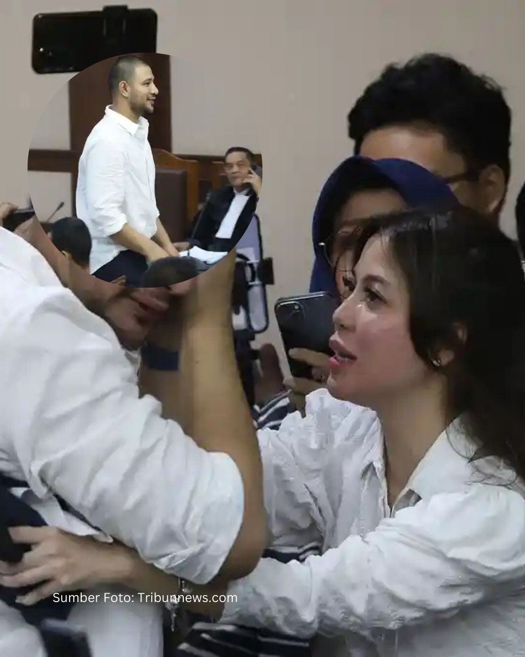 Momen Haru Ammar Zoni Bersama Dokter Kamelia di Pengadilan