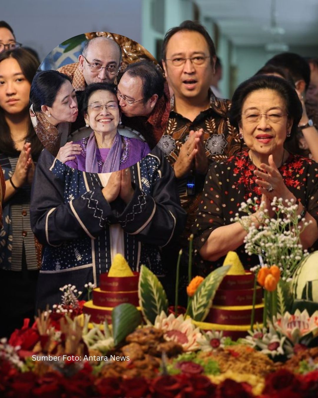 Megawati Rayakan Ultah ke-79 di Istana Batu Tulis