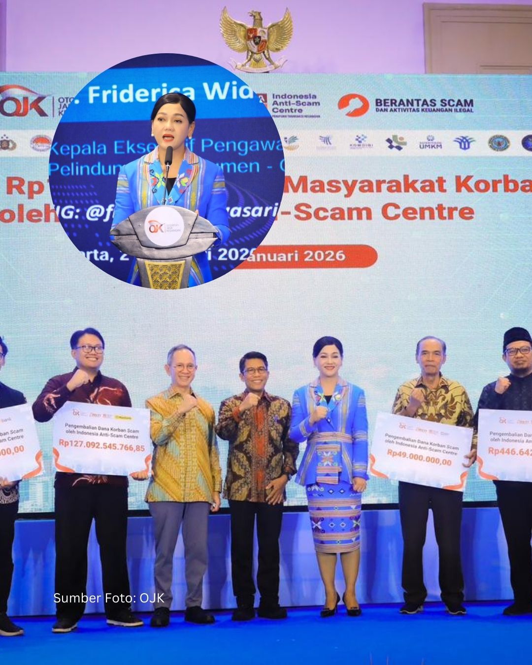 OJK Kembalikan Rp161 Miliar Dana Korban Scam