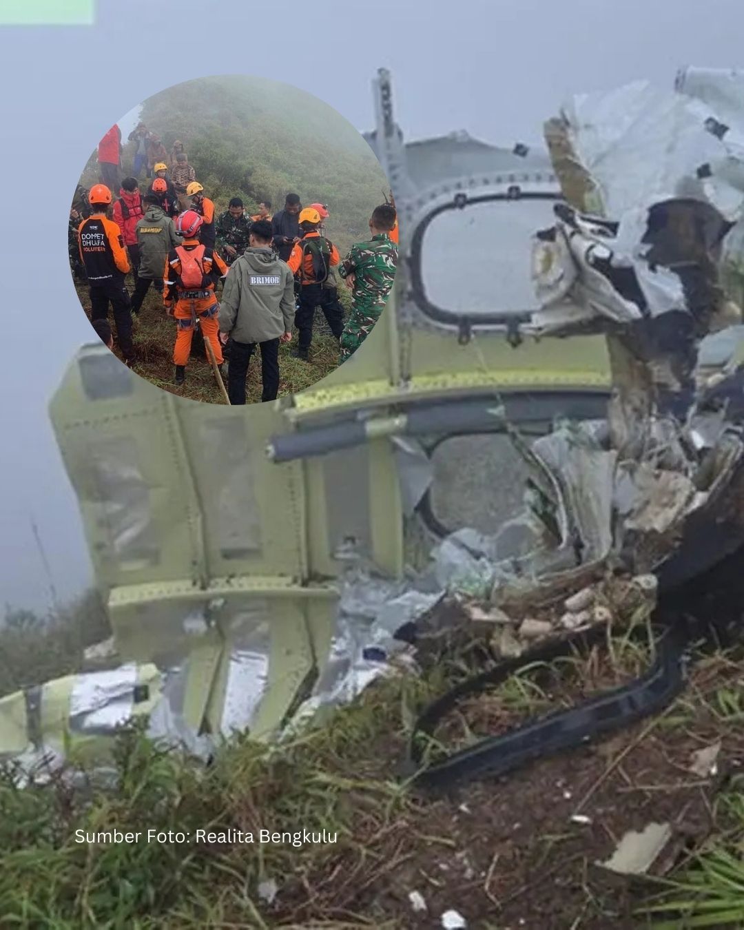 Cuaca Buruk & Medan Ekstrem Hambat Evakuasi Korban ATR 42-500