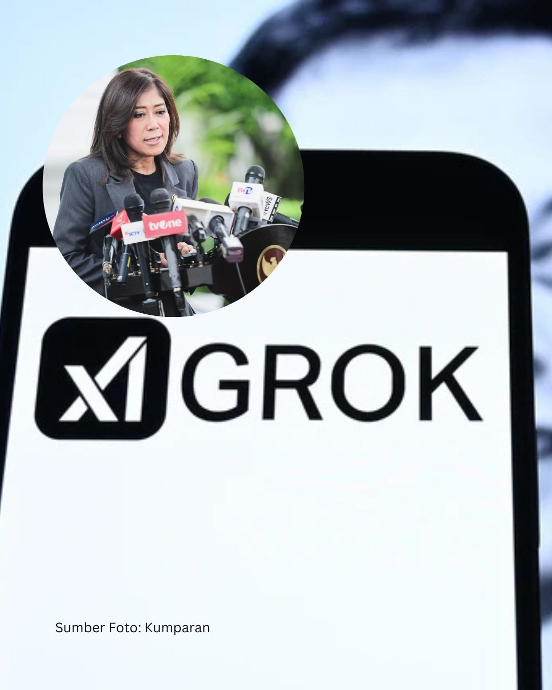 Komdigi Blokir Sementara AI Grok Milik Elon Musk di Indonesia