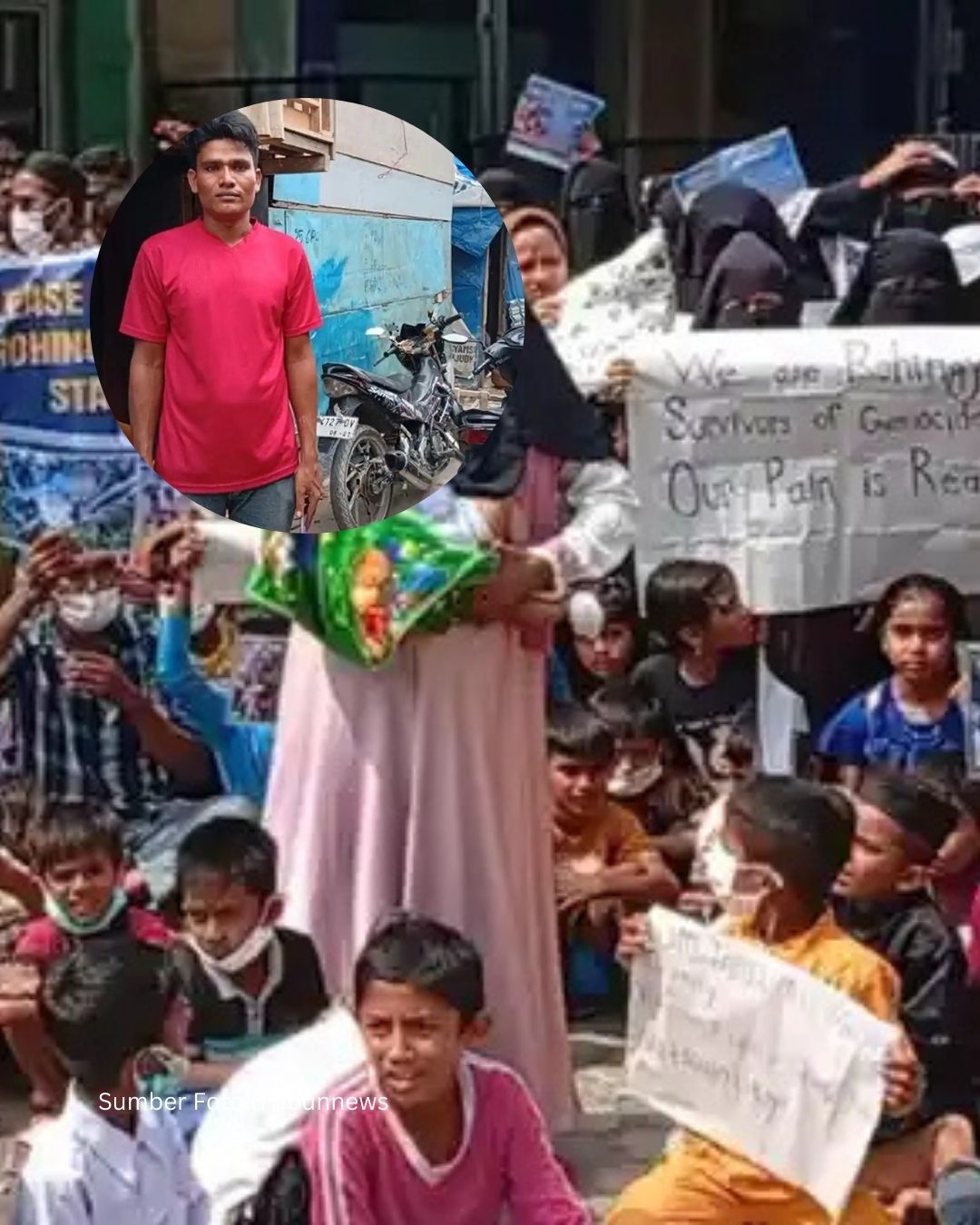 Bantuan Bulanan Dinilai Tak Cukup, Pengungsi Rohingya Protes di Pekanbaru