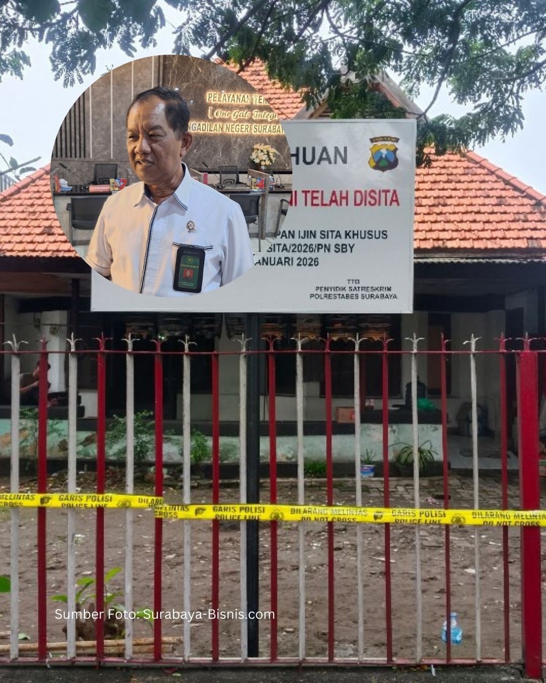 Markas Ormas Madas di Surabaya Disita Polisi, Diduga Terlibat Mafia Tanah