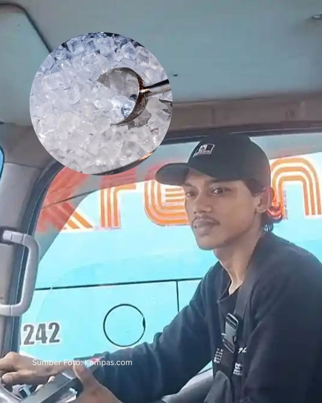 Terjebak Macet Akibat Banjir, Sopir Es Batu dipotong Gaji Karena Muatan Mencair