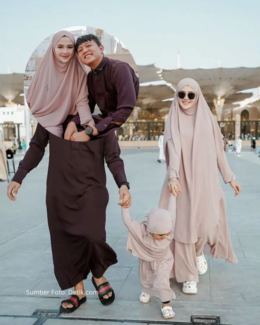 Umrah Pertama Denny Caknan, Balita Dek Cunda Ikut Ceria di Madinah