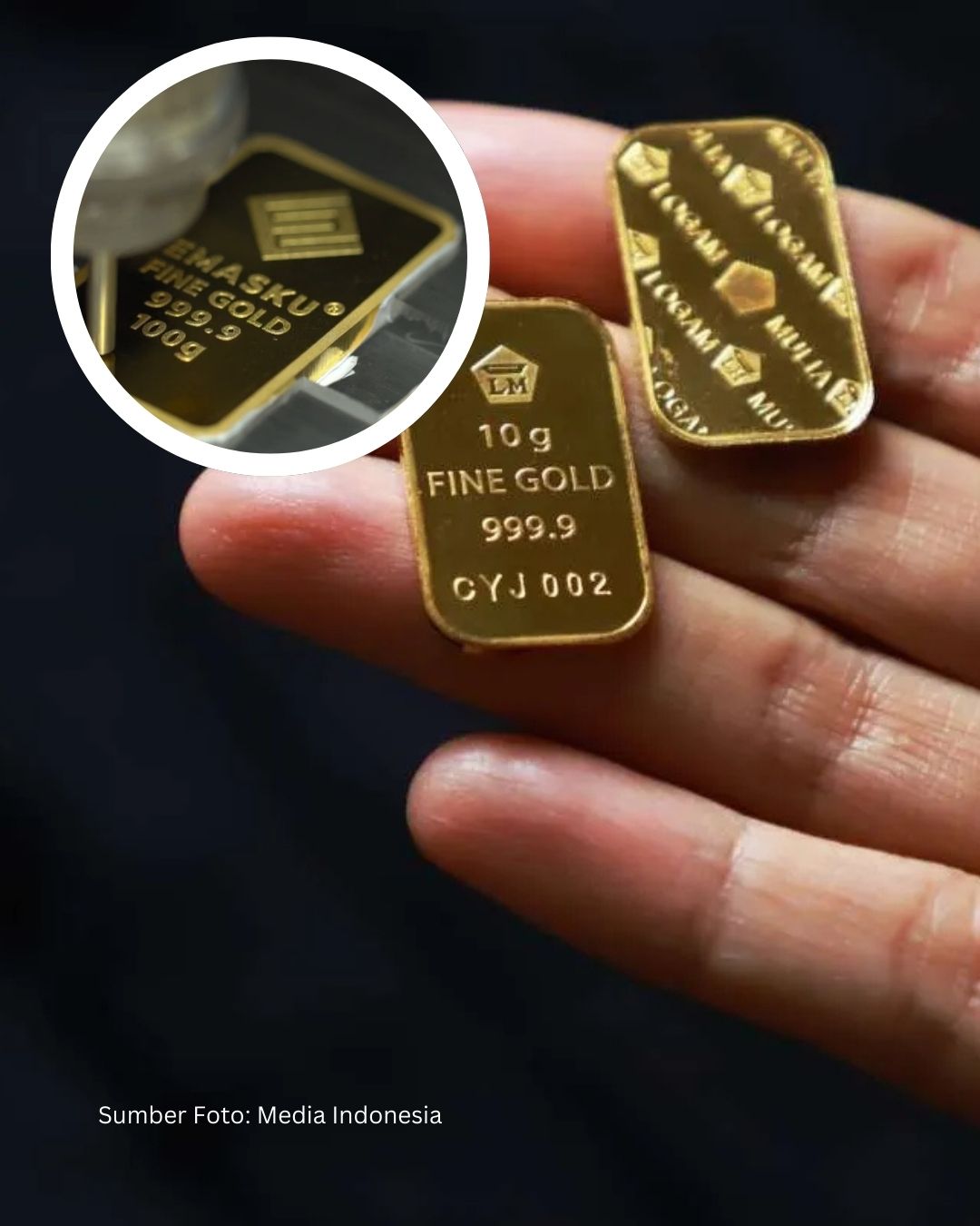 Harga Emas Antam Fluktuatif Awal Tahun 2026
