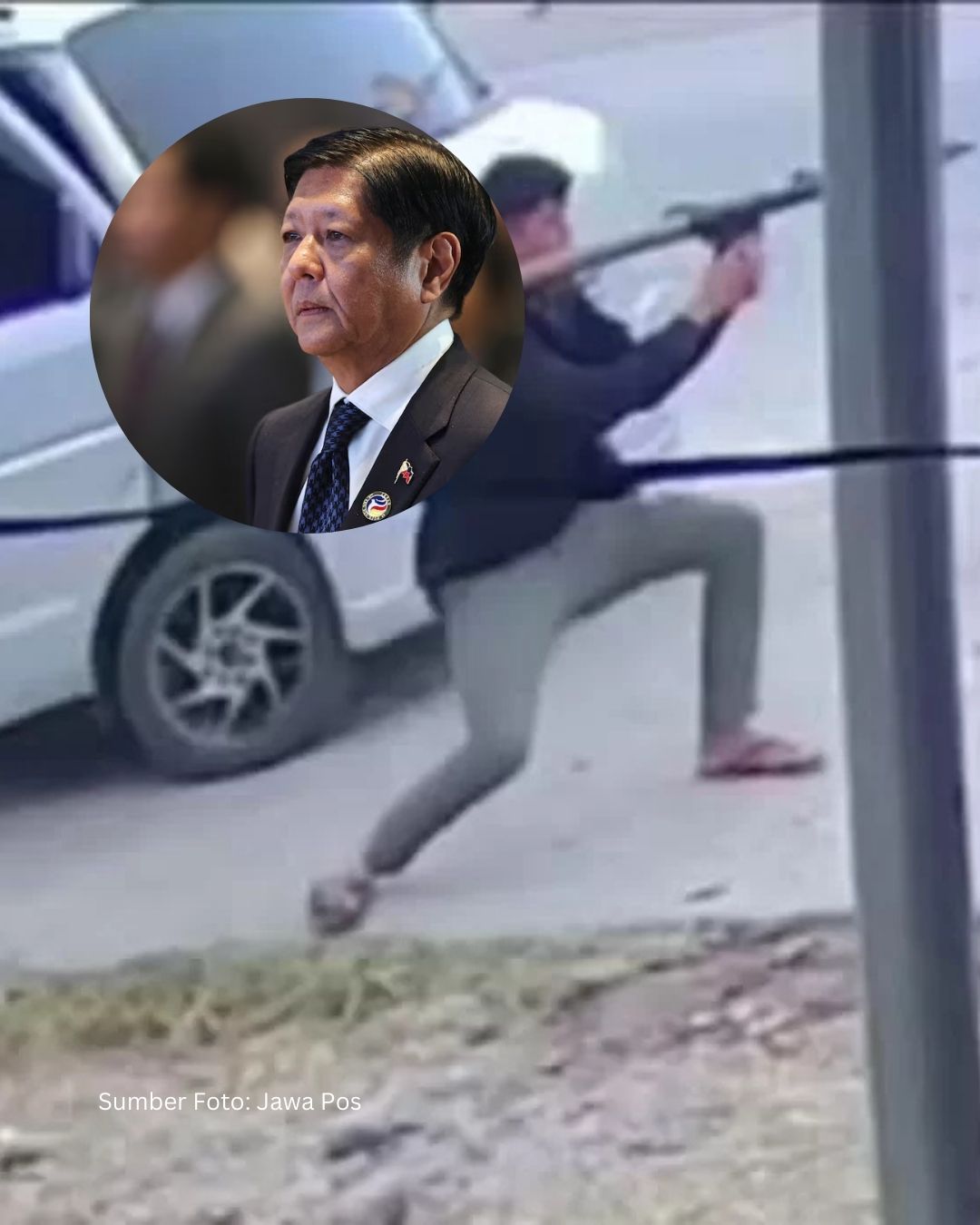 Wali Kota Filipina Diserang RPG! Selamat Berkat Mobil Tahan Ledak.