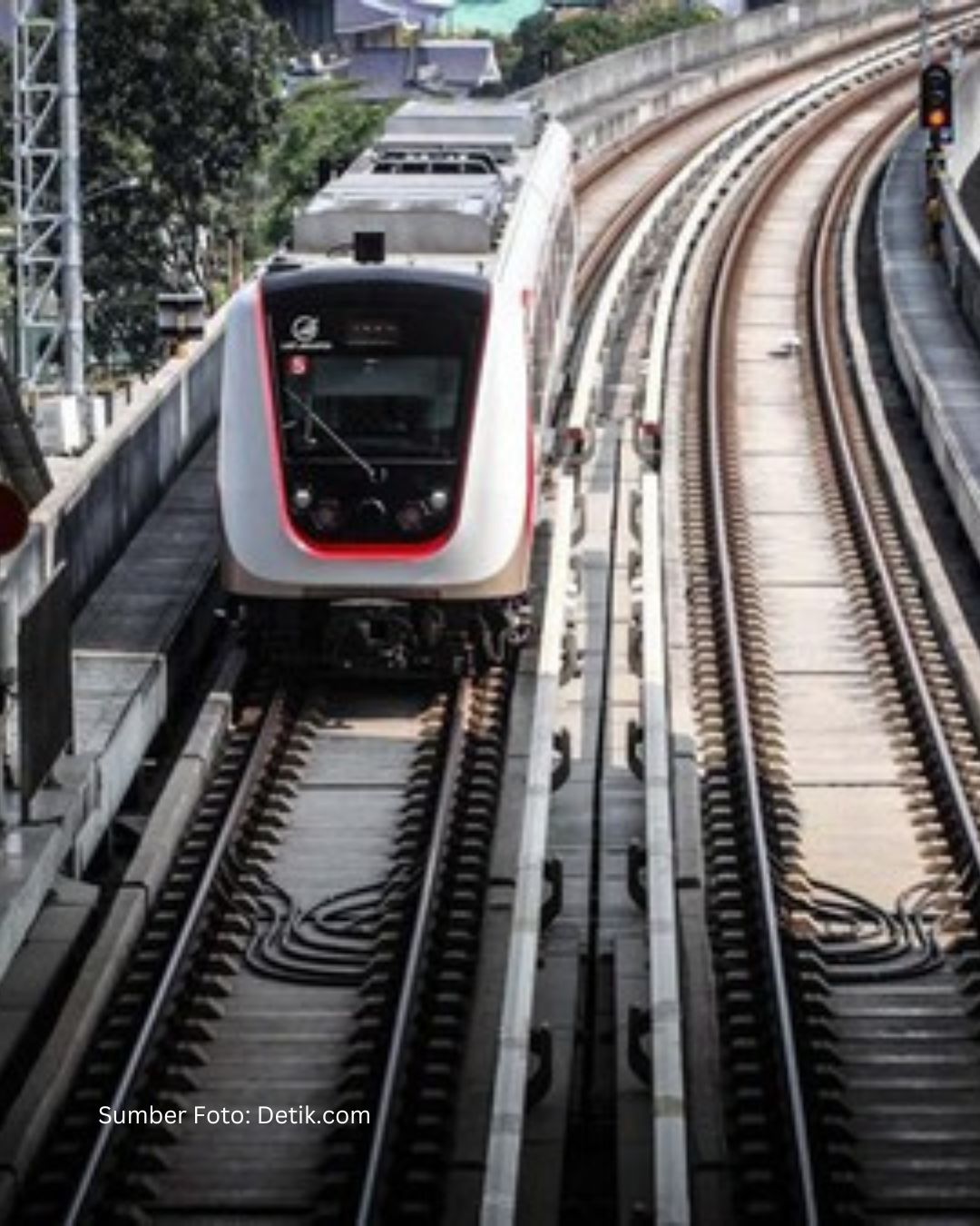LRT Jakarta Fase 1B Resmi Tersambung Velodrome–Manggarai