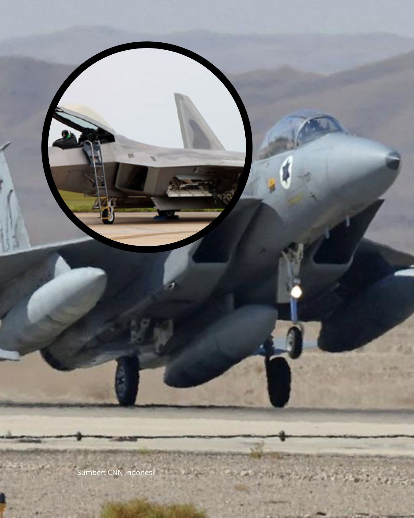 12 Jet Tempur F-22 AS Mendarat di Israel, Sinyal Perang Iran Makin Kuat?