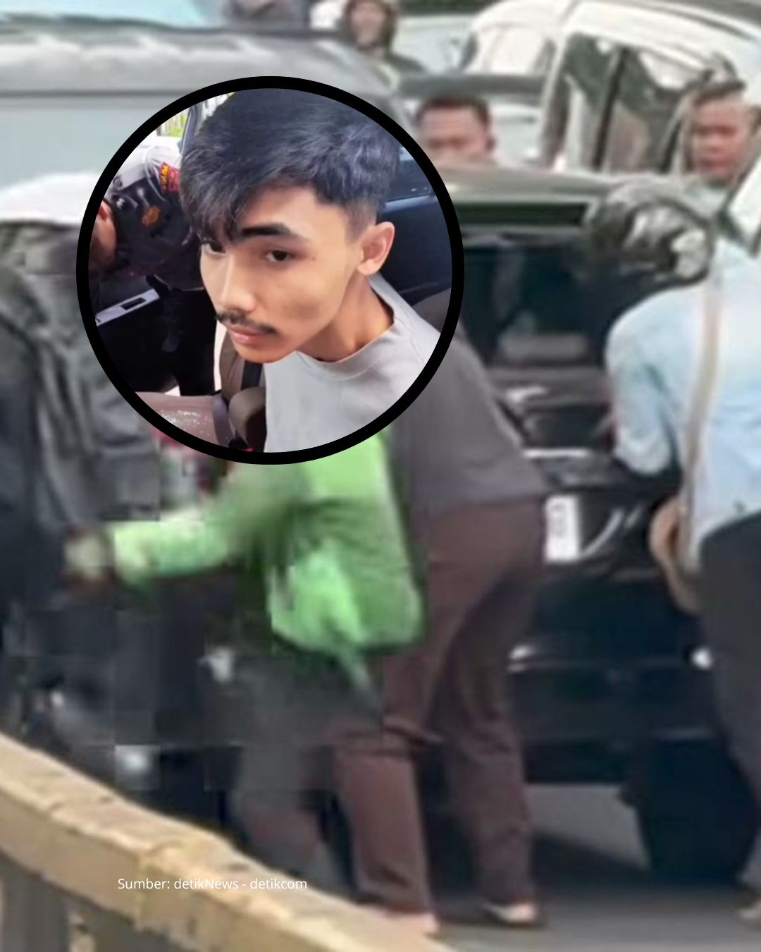 Tampang Pengemudi LCGC yang Ugal-Ugalan Lawan Arus dan Tabrak Sejumlah Kendaraan di Jakpus