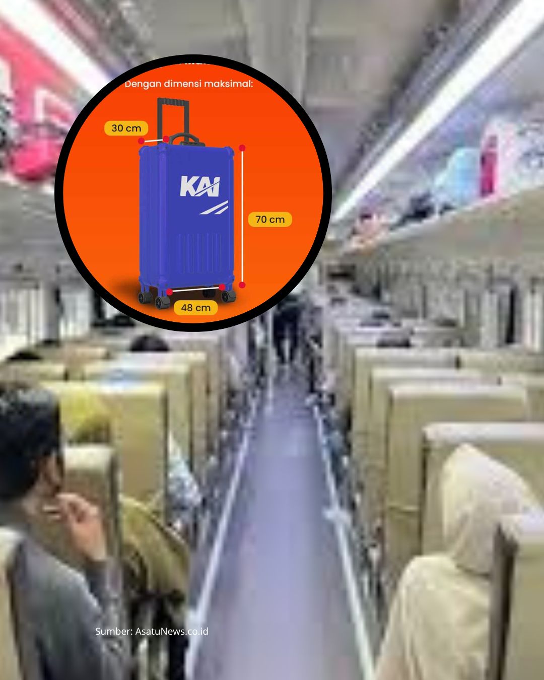 Aturan Baru Bagasi KAI: Kopor Maksimal 26 Inci