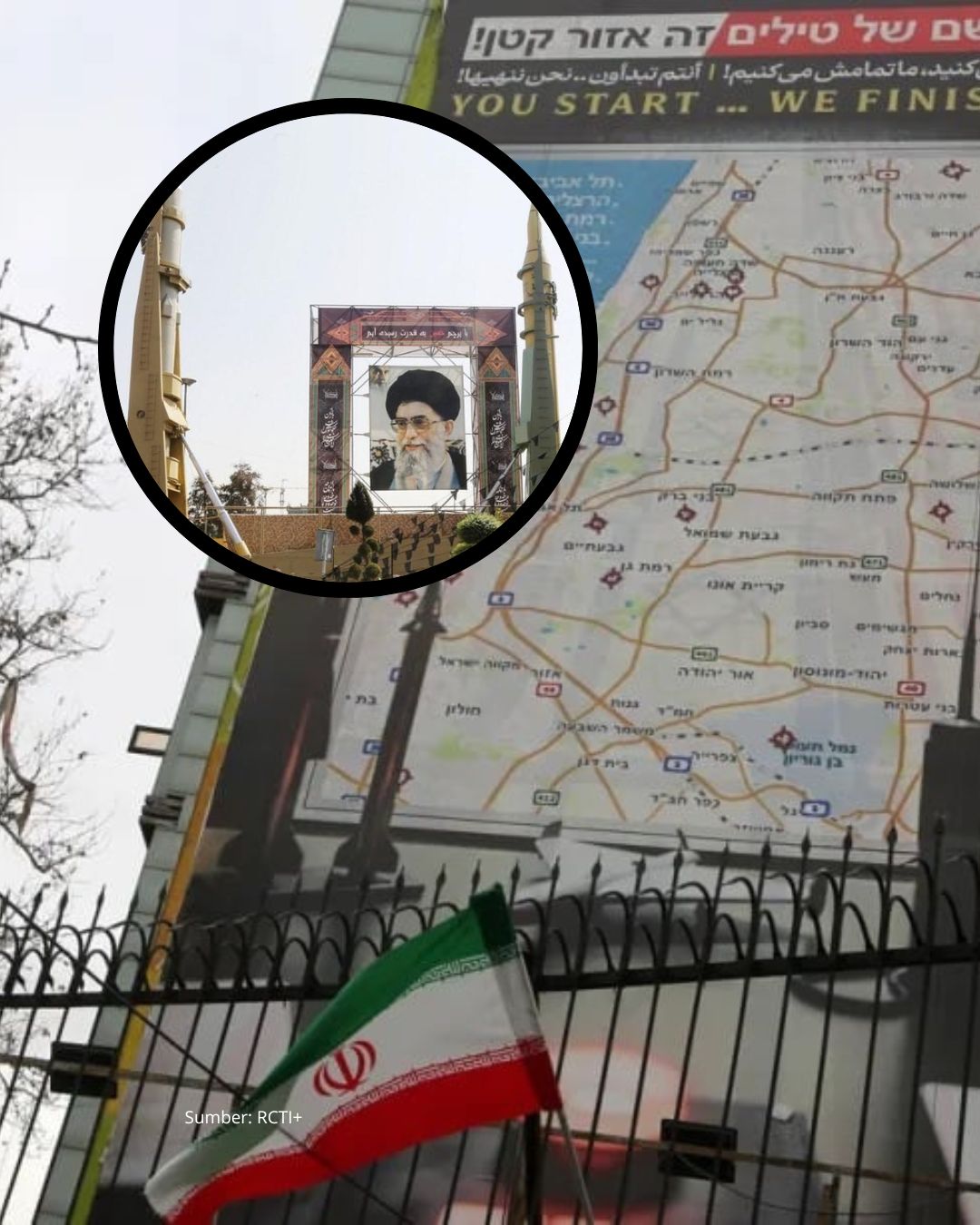 Iran Pamerkan Kota-kota Israel Yang Akan Jadi Target Serangan